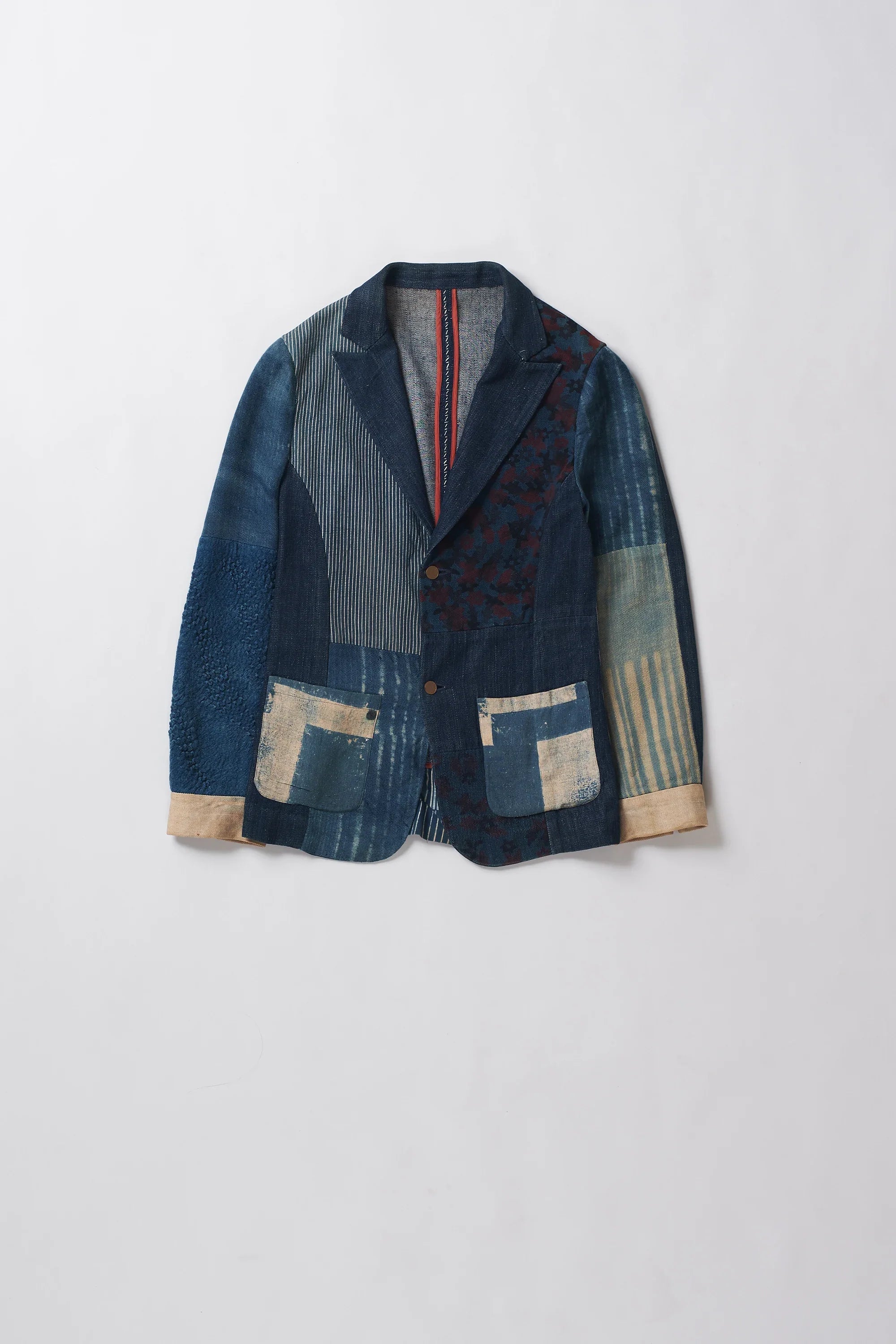 Summer Jacket with Engineered patchwork
