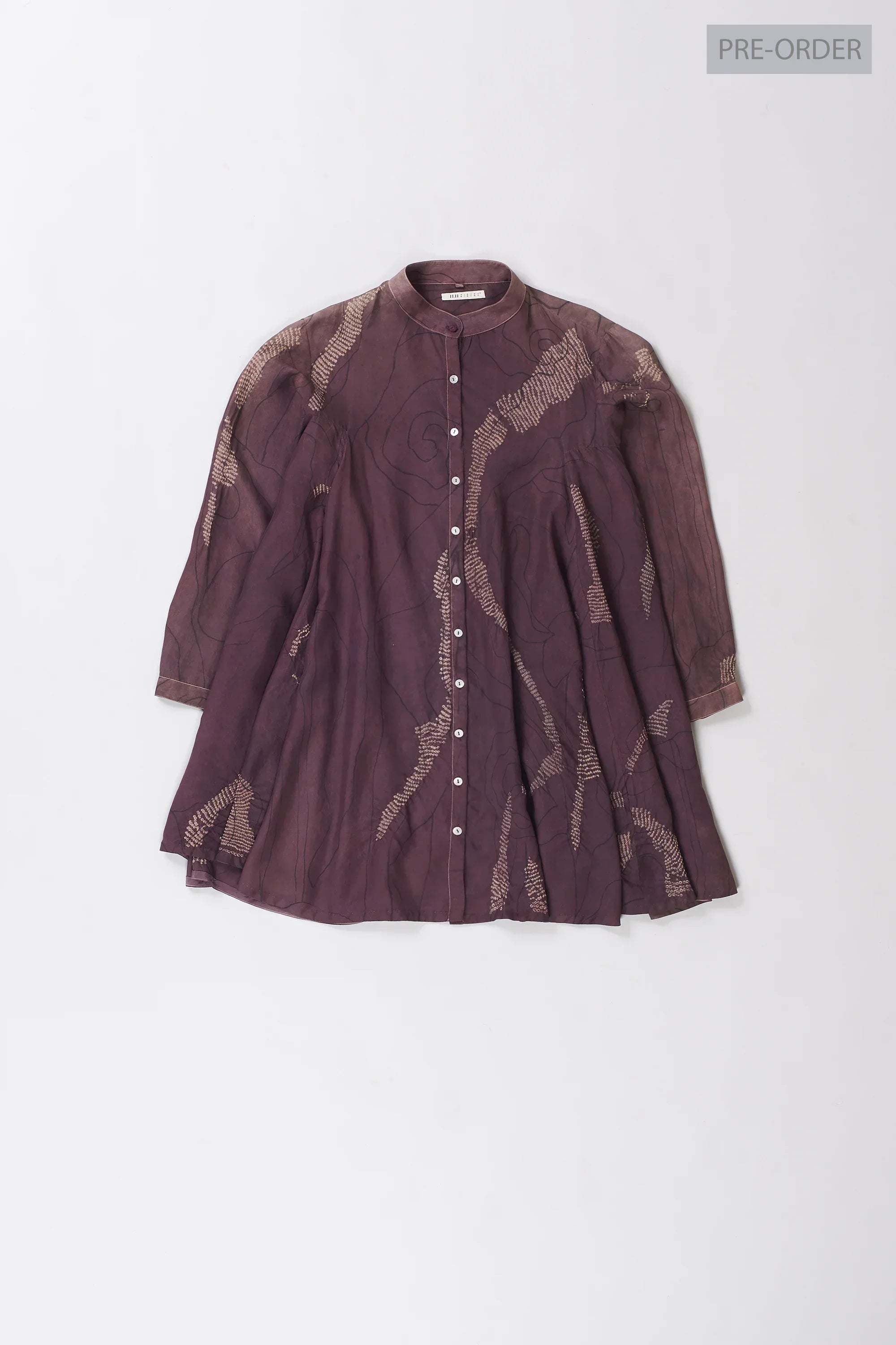 Nkeidn Silk Shirt with Bandhani