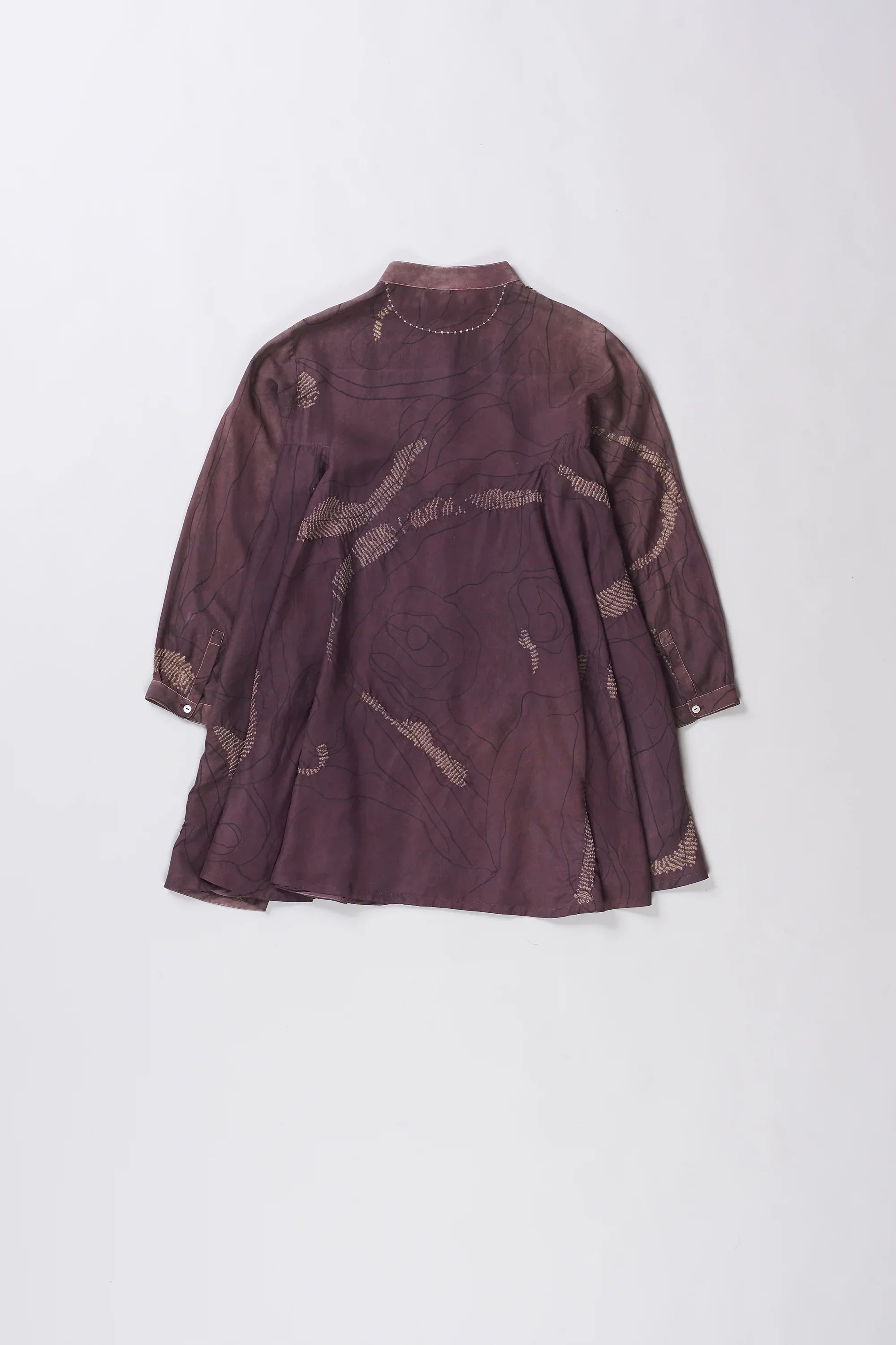 Nkeidn Silk Shirt with Bandhani