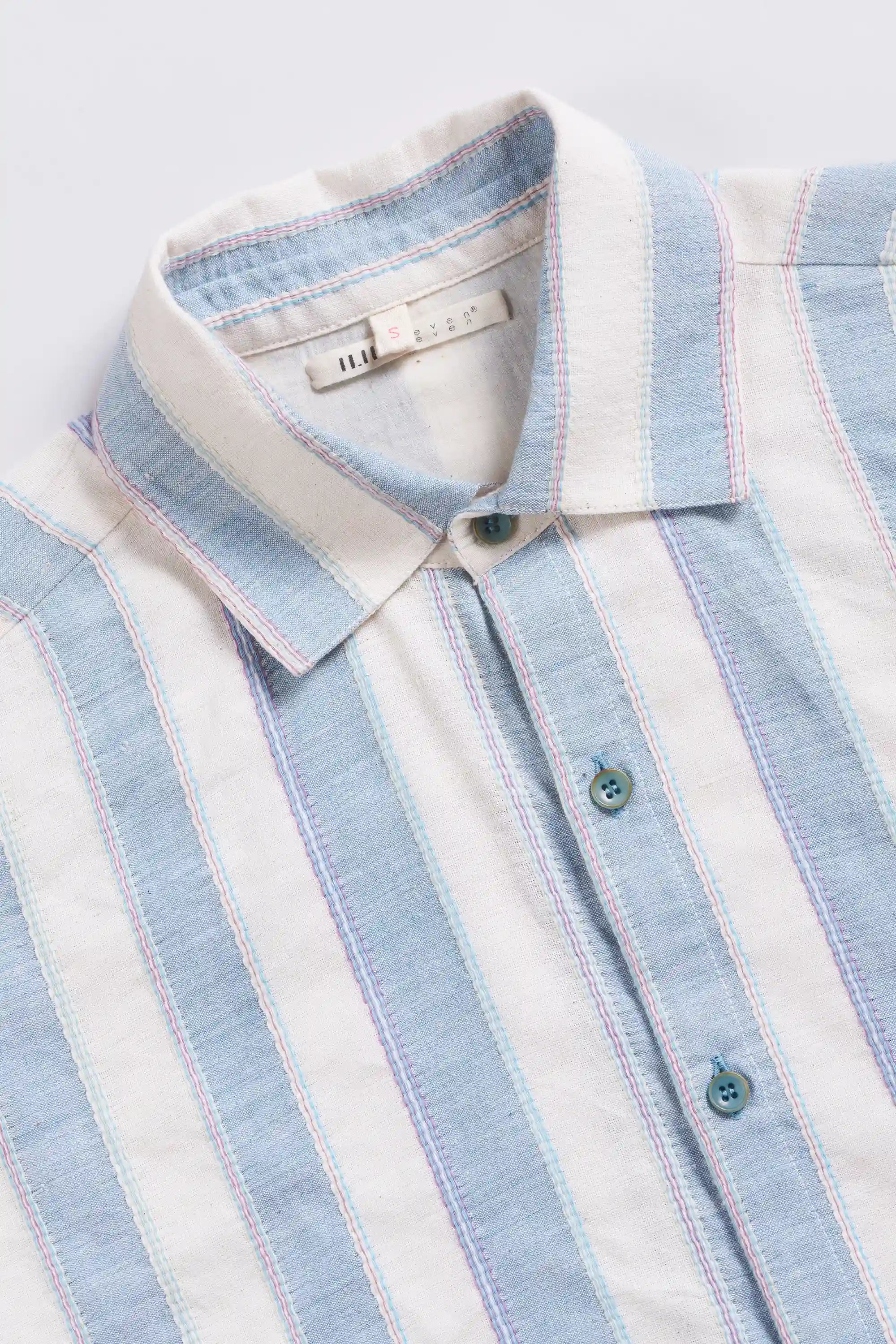 Ecru Classic Striped Shirt