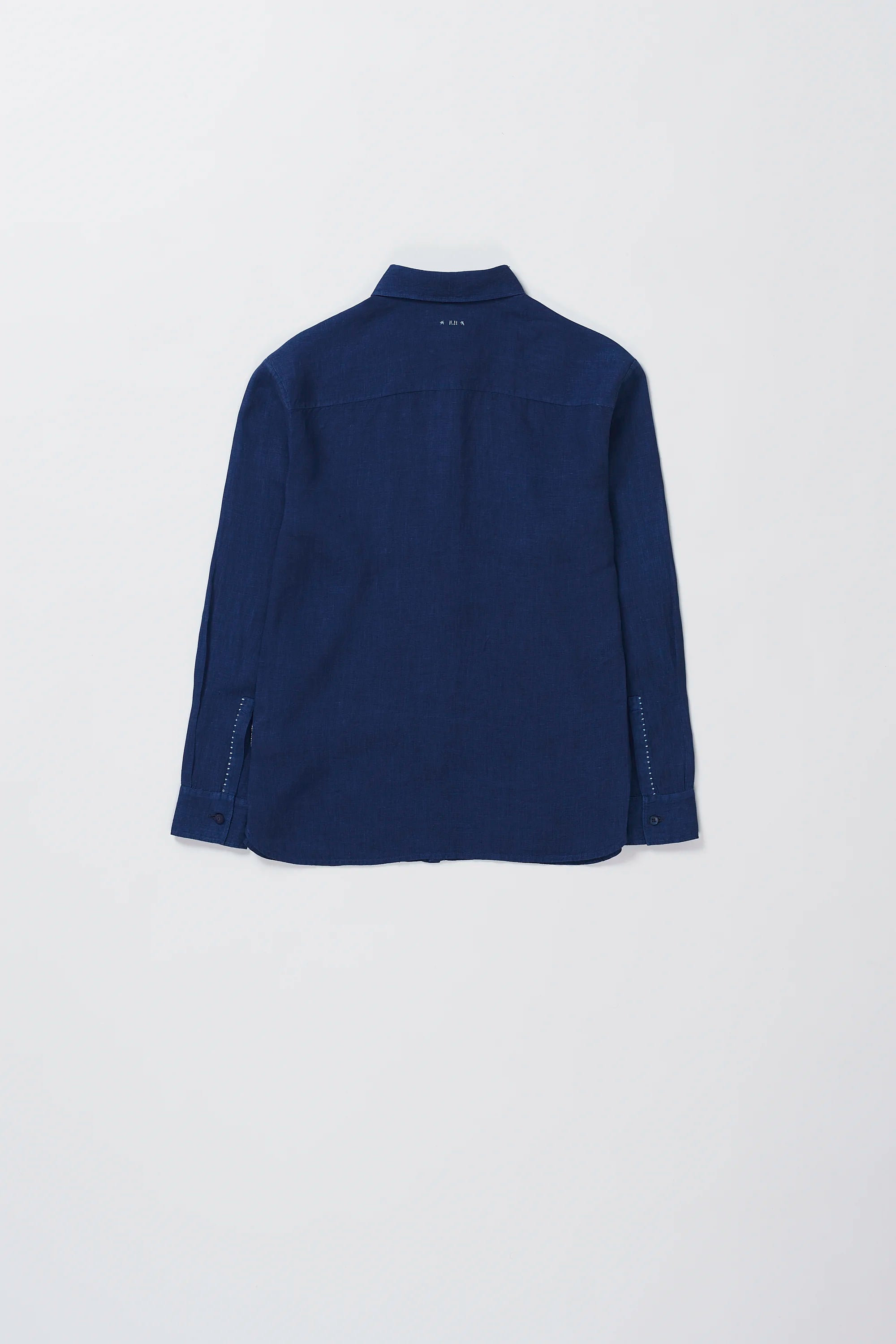 RELAXED FIT LINEN SHIRT IN INDIGO