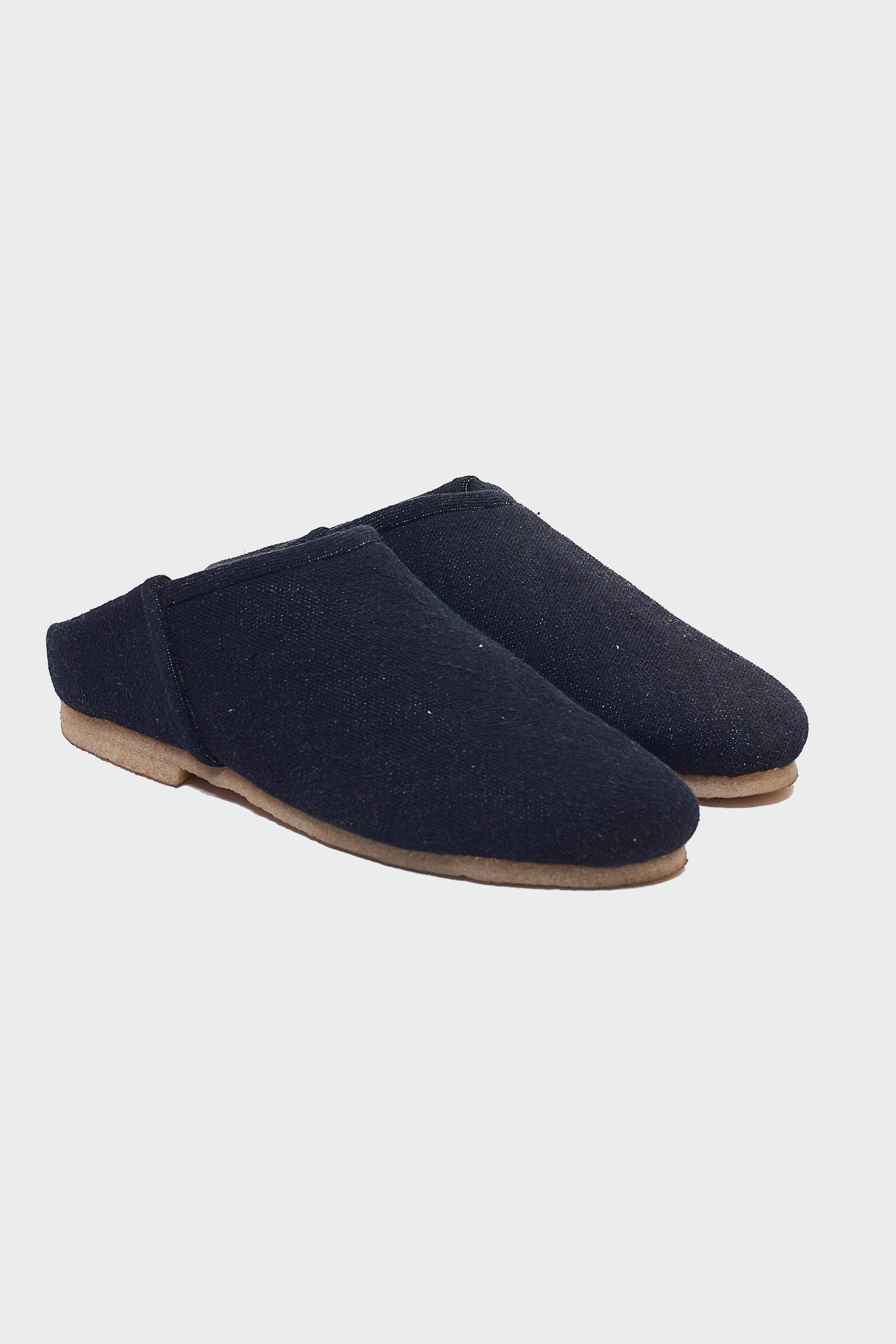 MIDNIGHT INDIGO DENIM HANDMADE SLIP ON