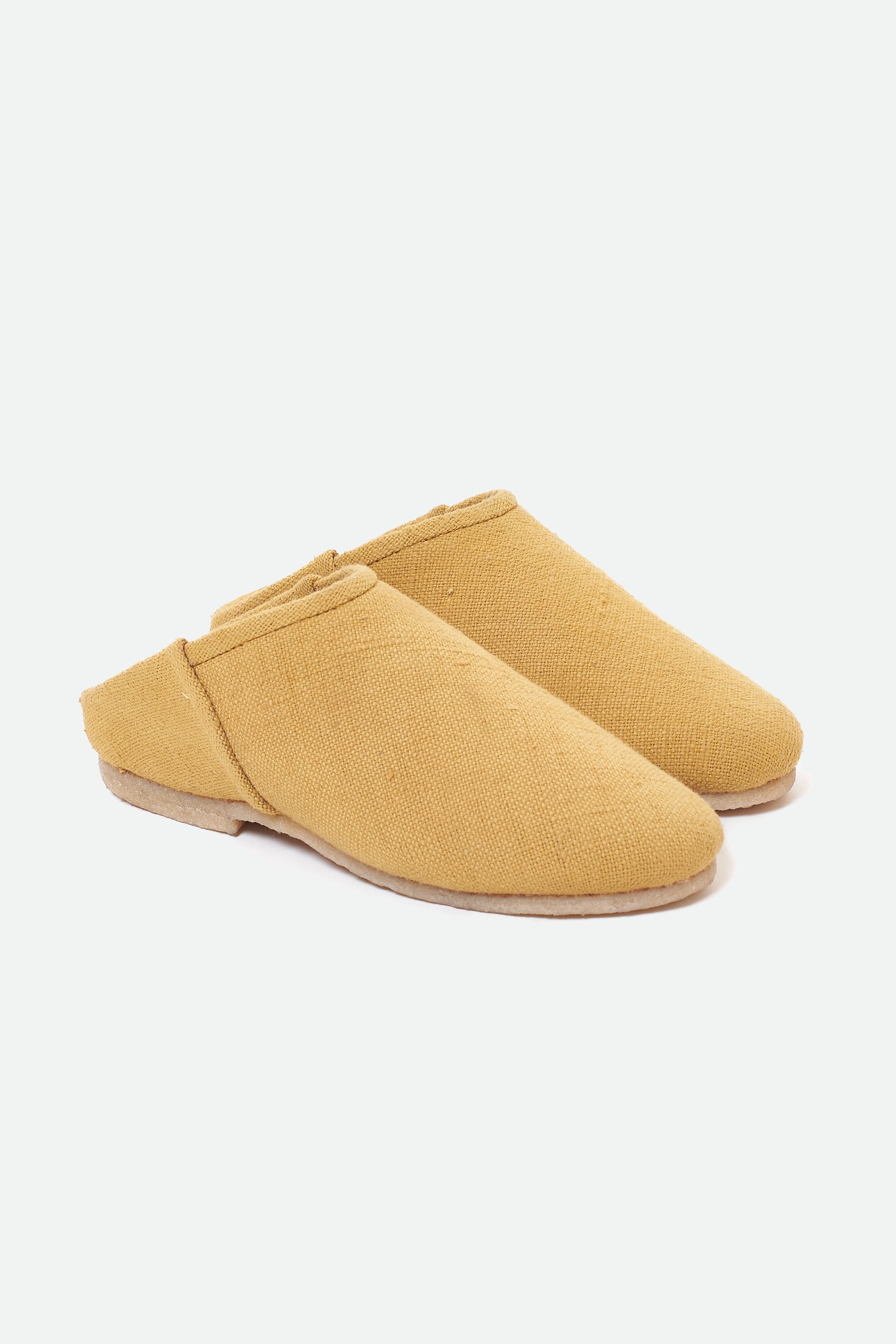 YELLOW HANDMADE SLIP -ON