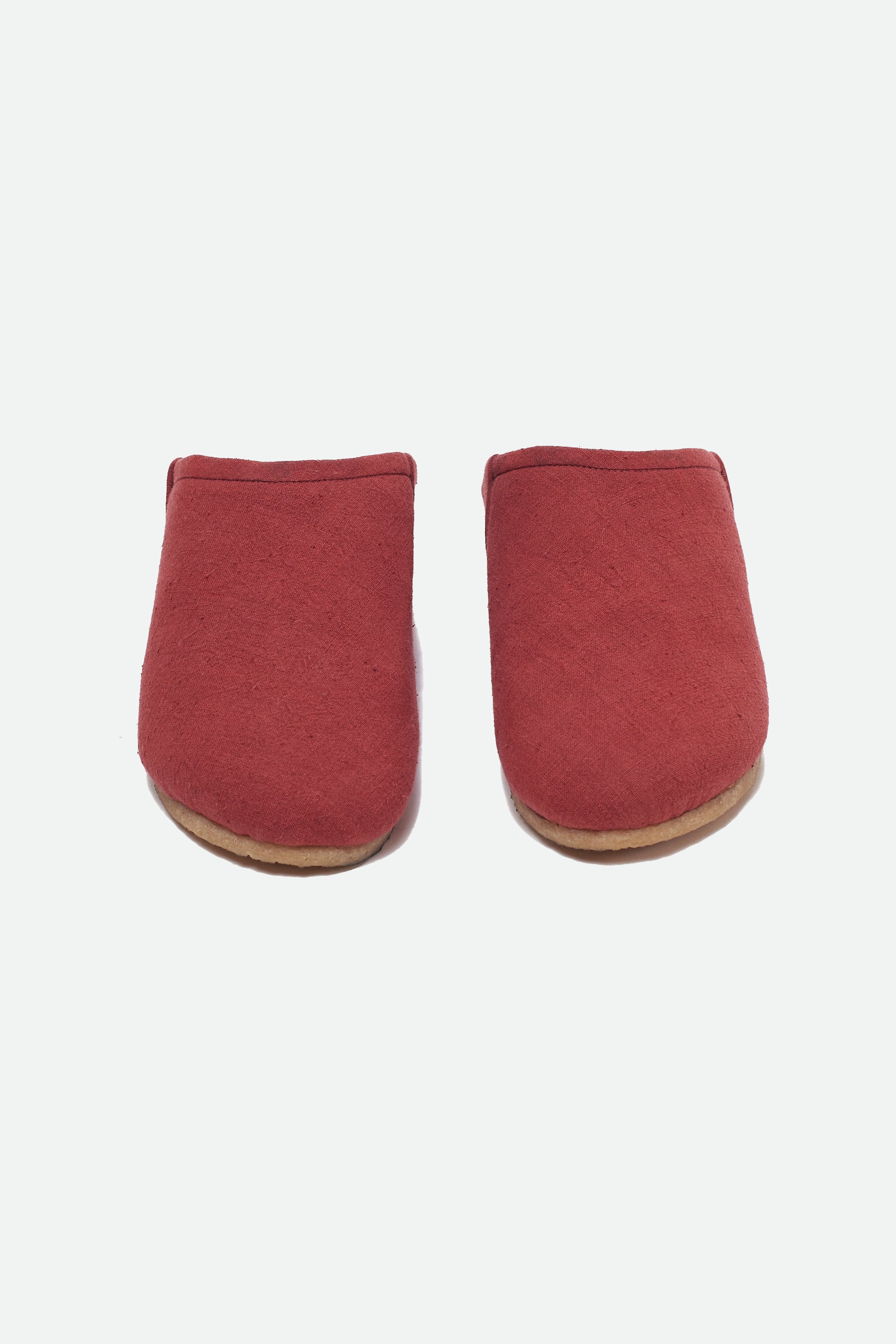 CRIMSON PINK HAND-MADE SLIP ON