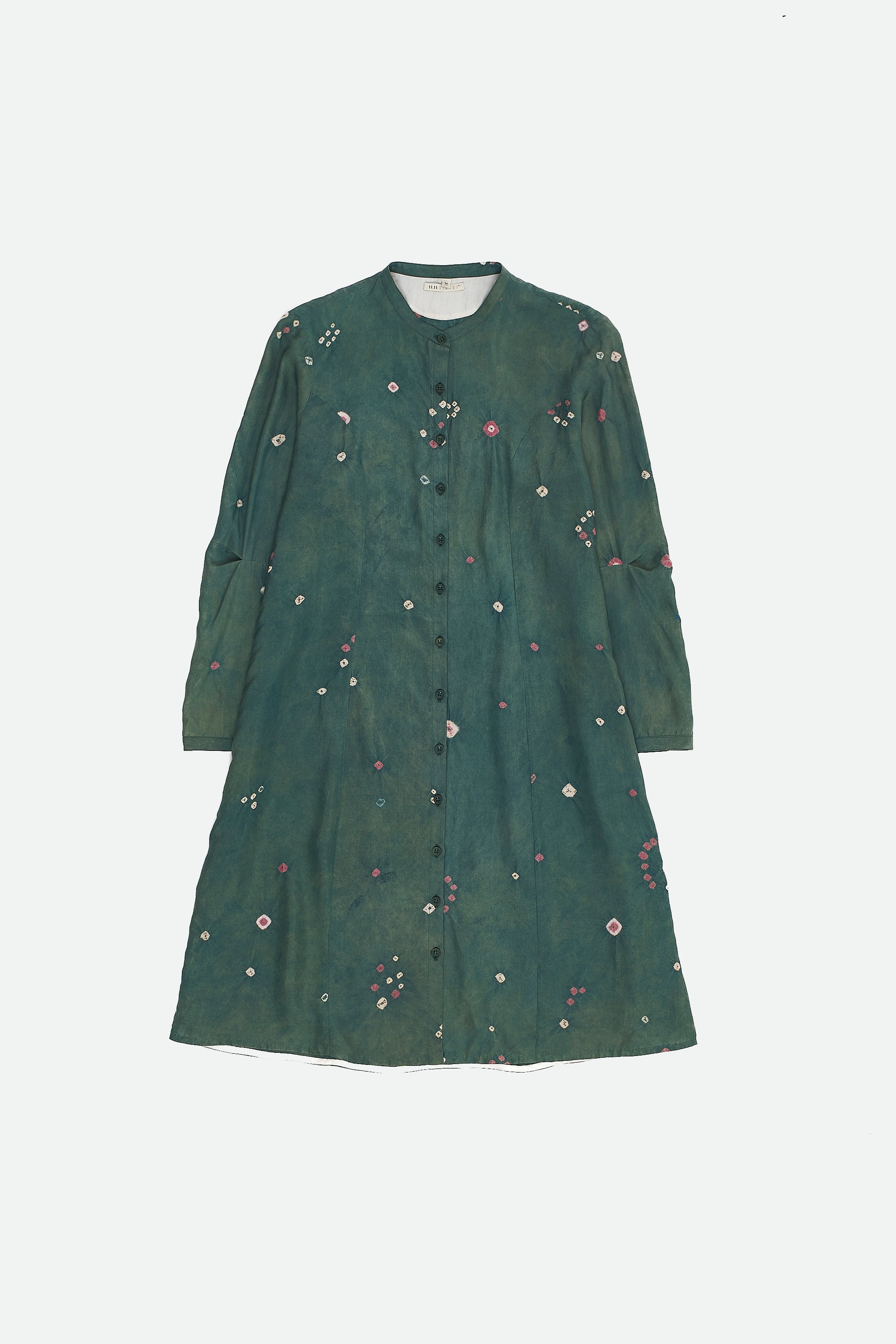 MULTI COLOURED BANDHANI STATEMENT DRESS