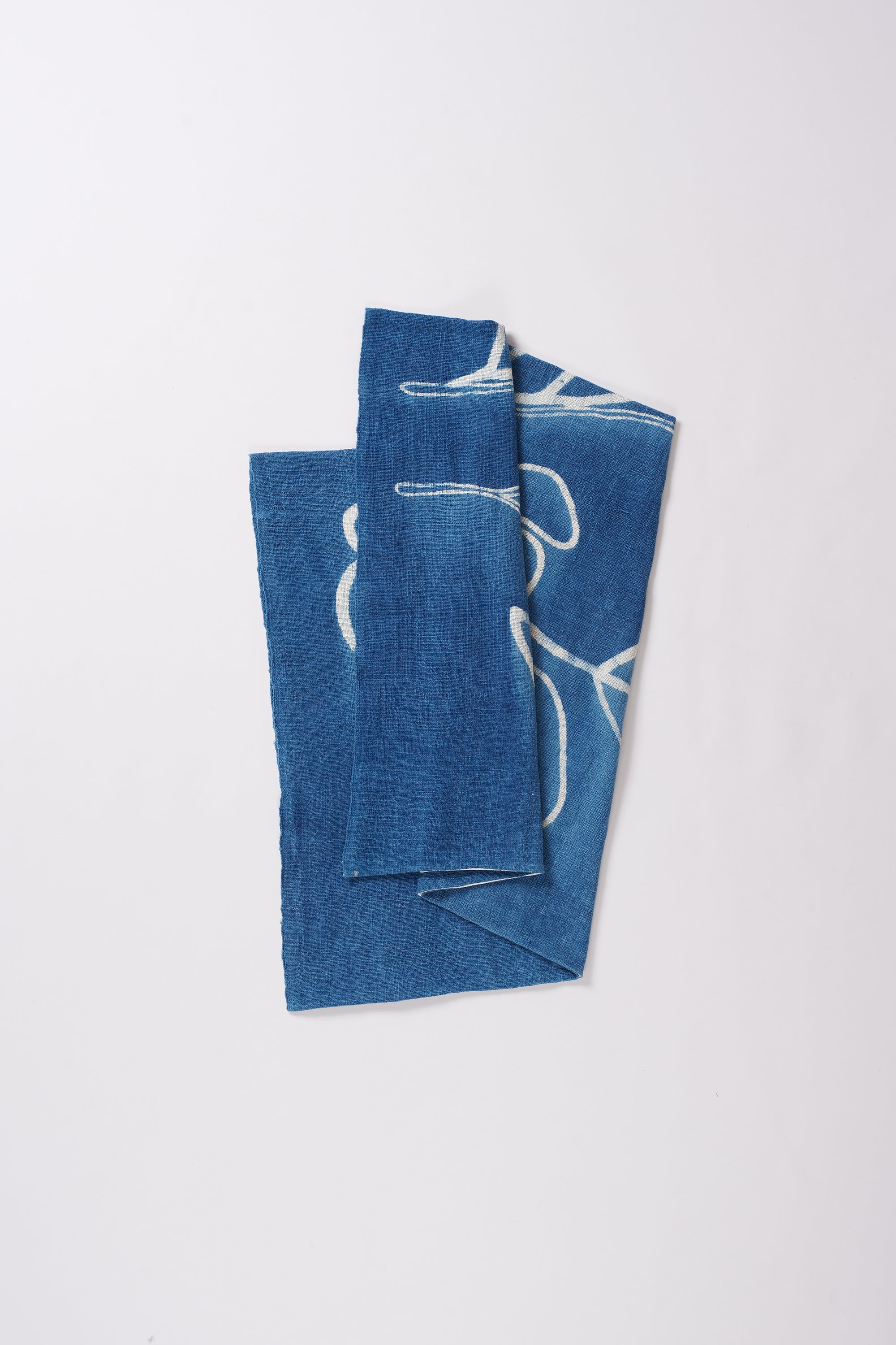 INDIGO HANDPAINTED TOWEL