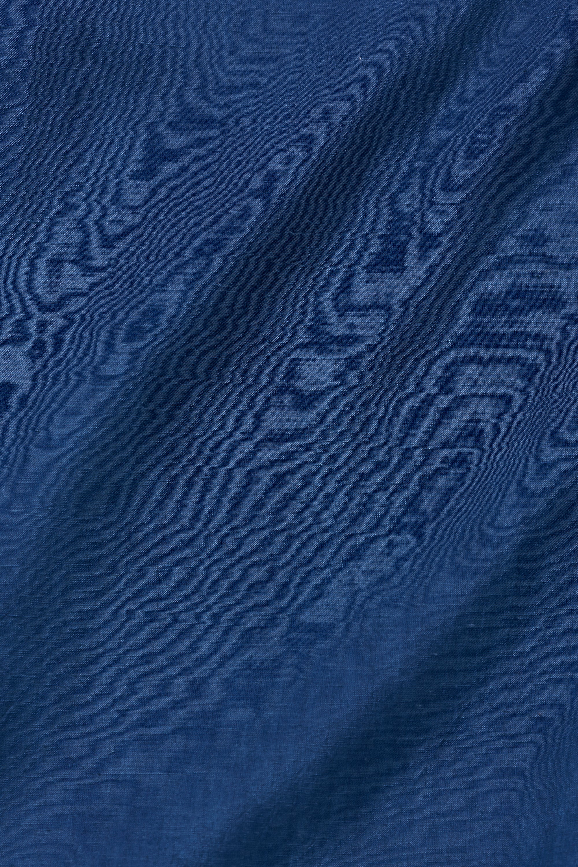 Medium Indigo Cotton Silk Trousers