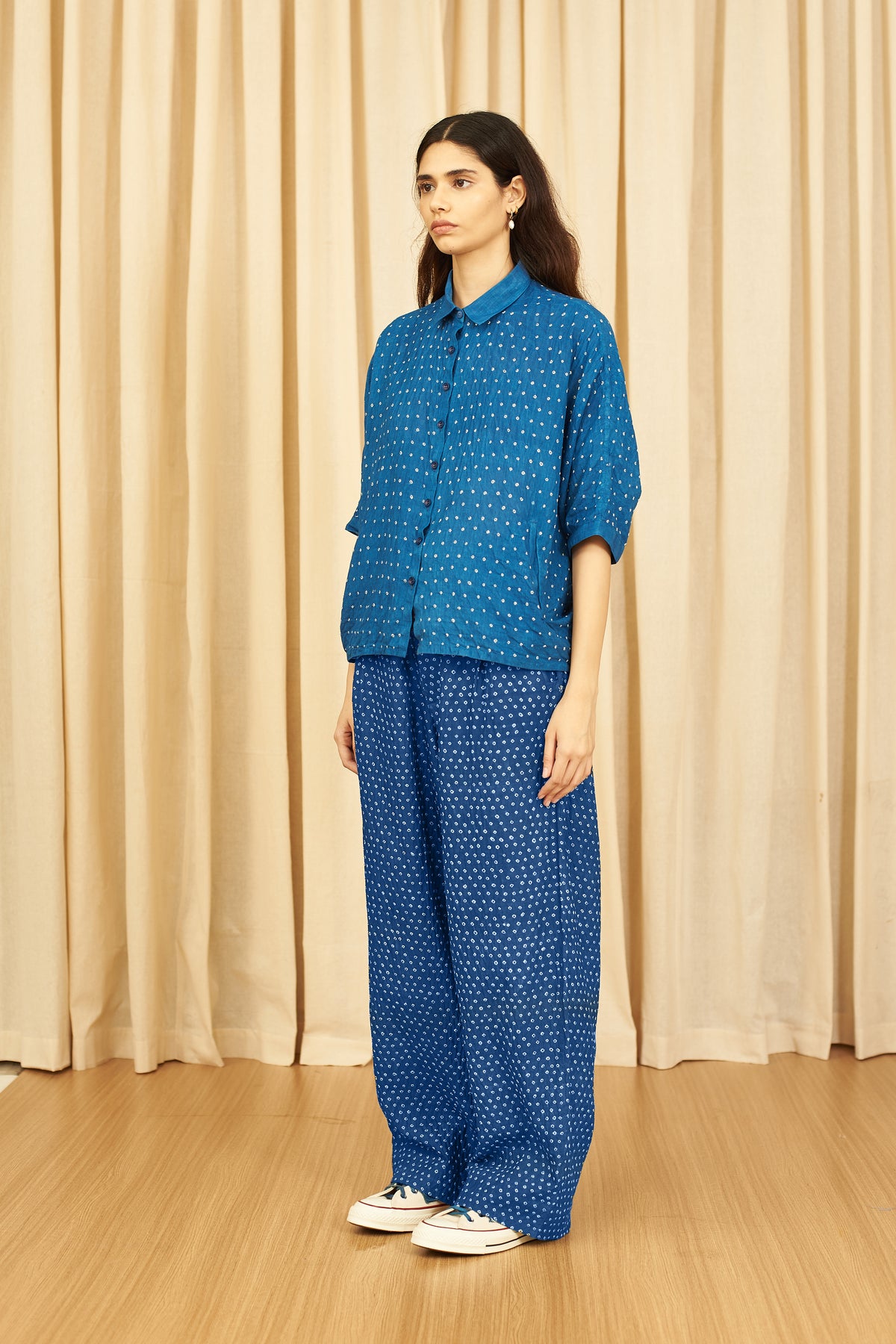 Medium Indigo Bandhani Trousers