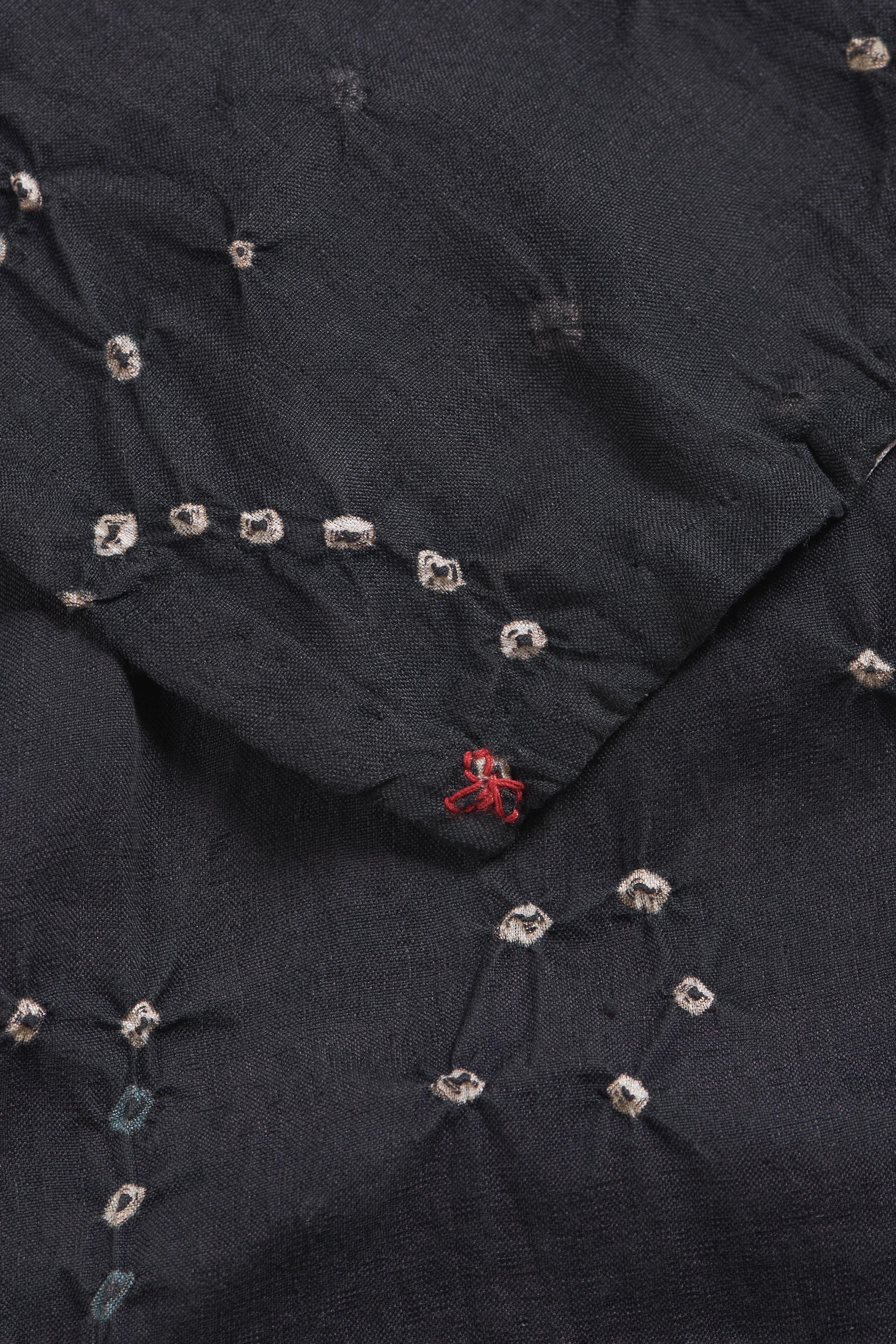 Midnight Indigo Bandhani Scarf