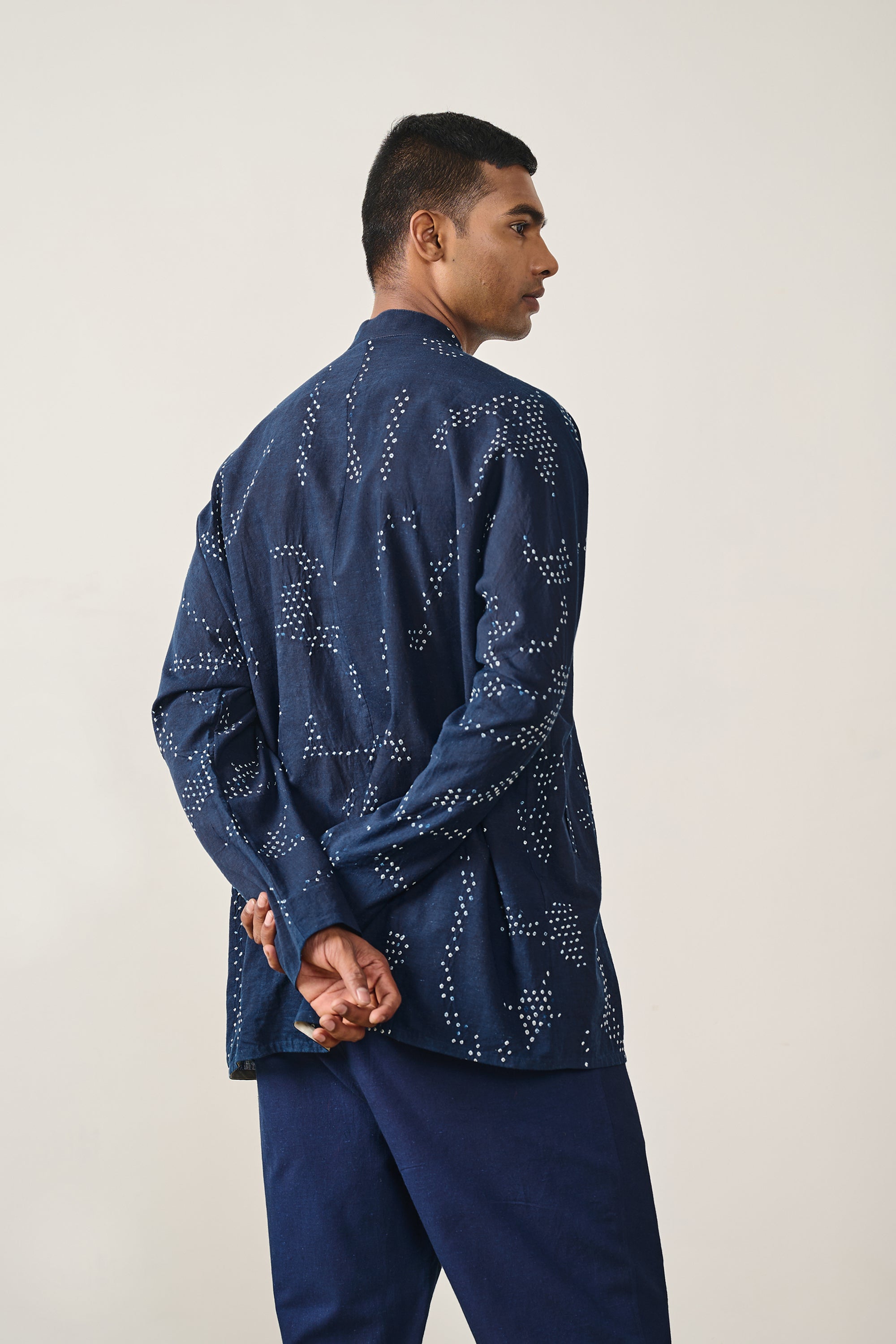 Indigo Bandhani Women Shirt