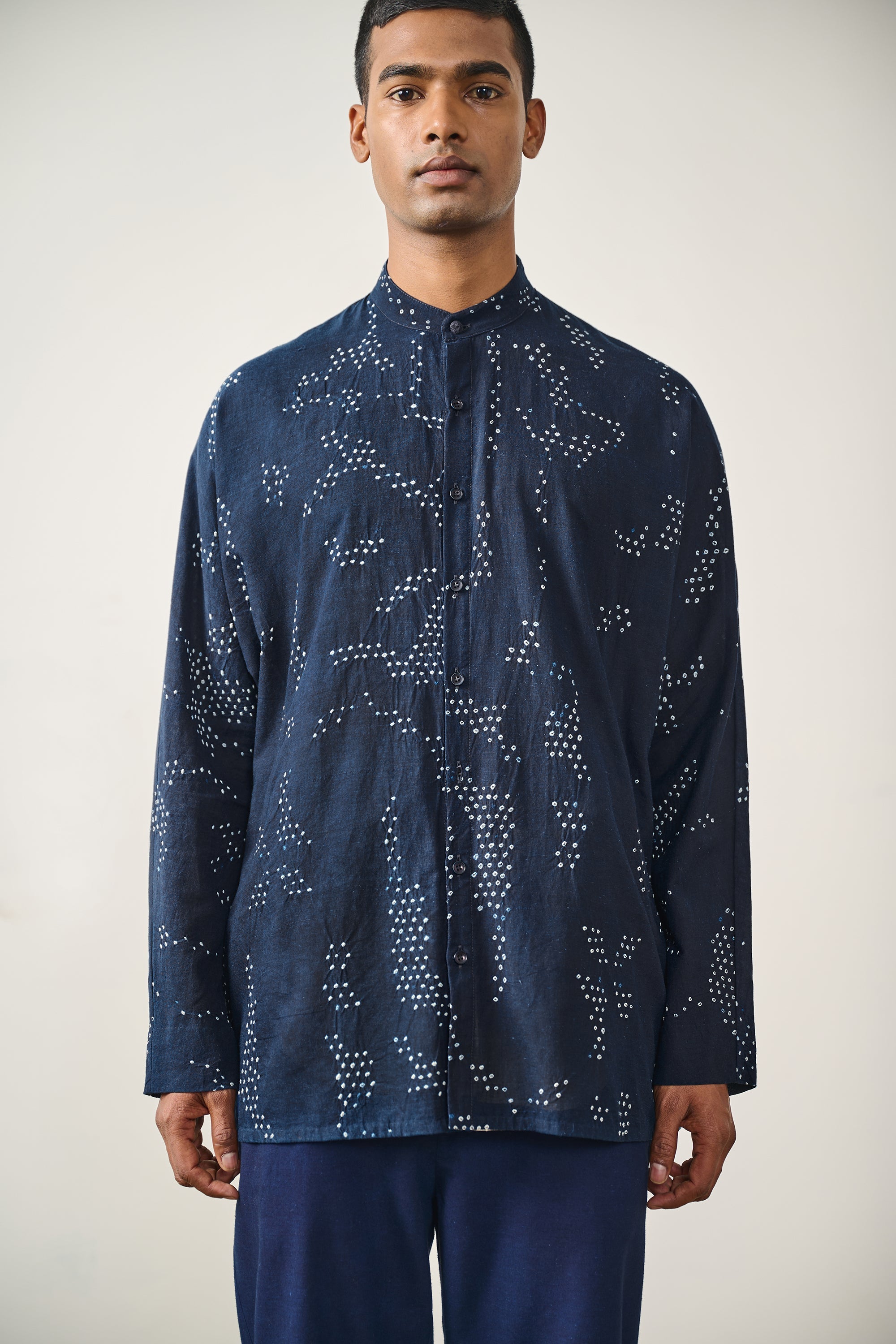 Indigo Bandhani Women Shirt
