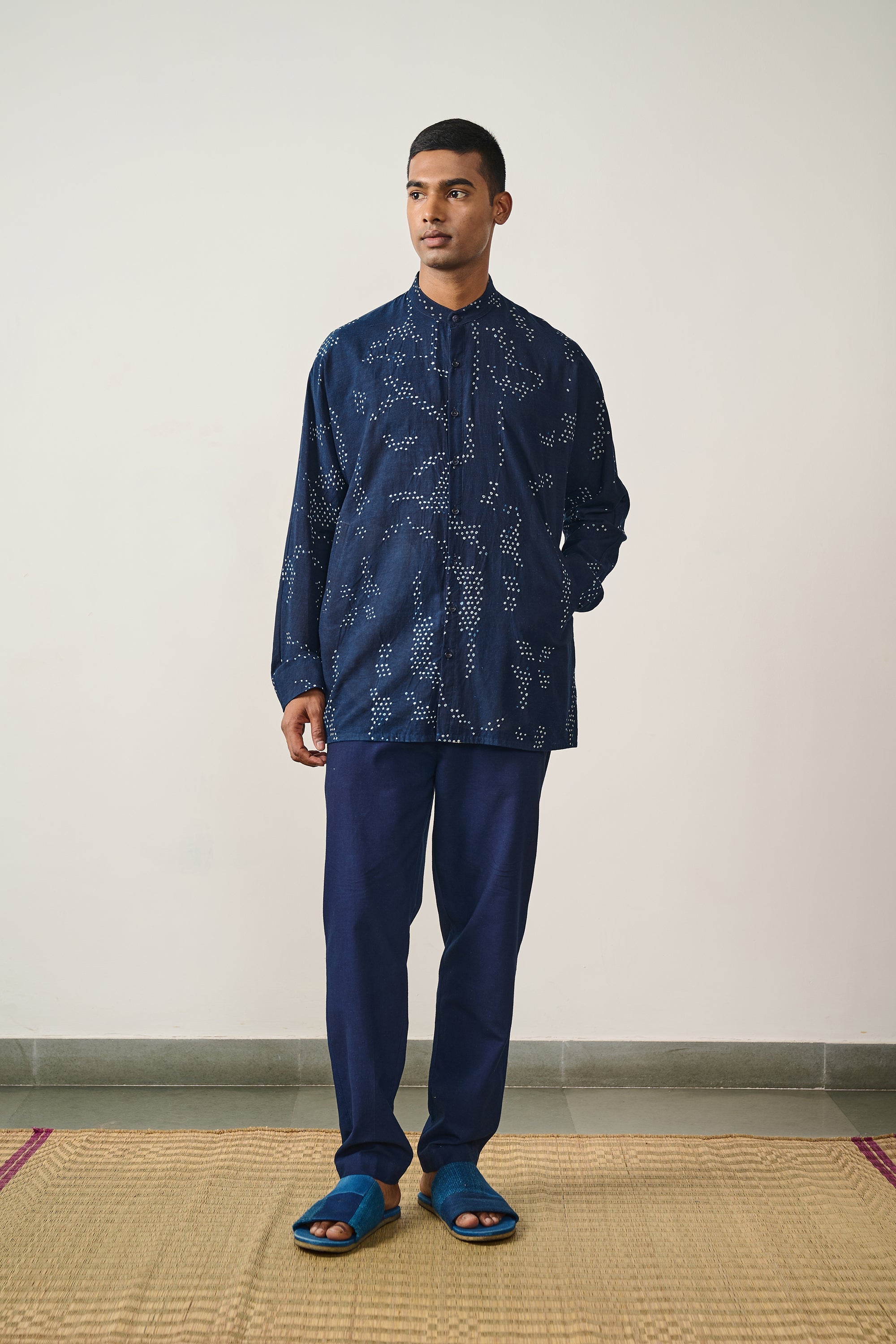 Indigo Bandhani Women Shirt