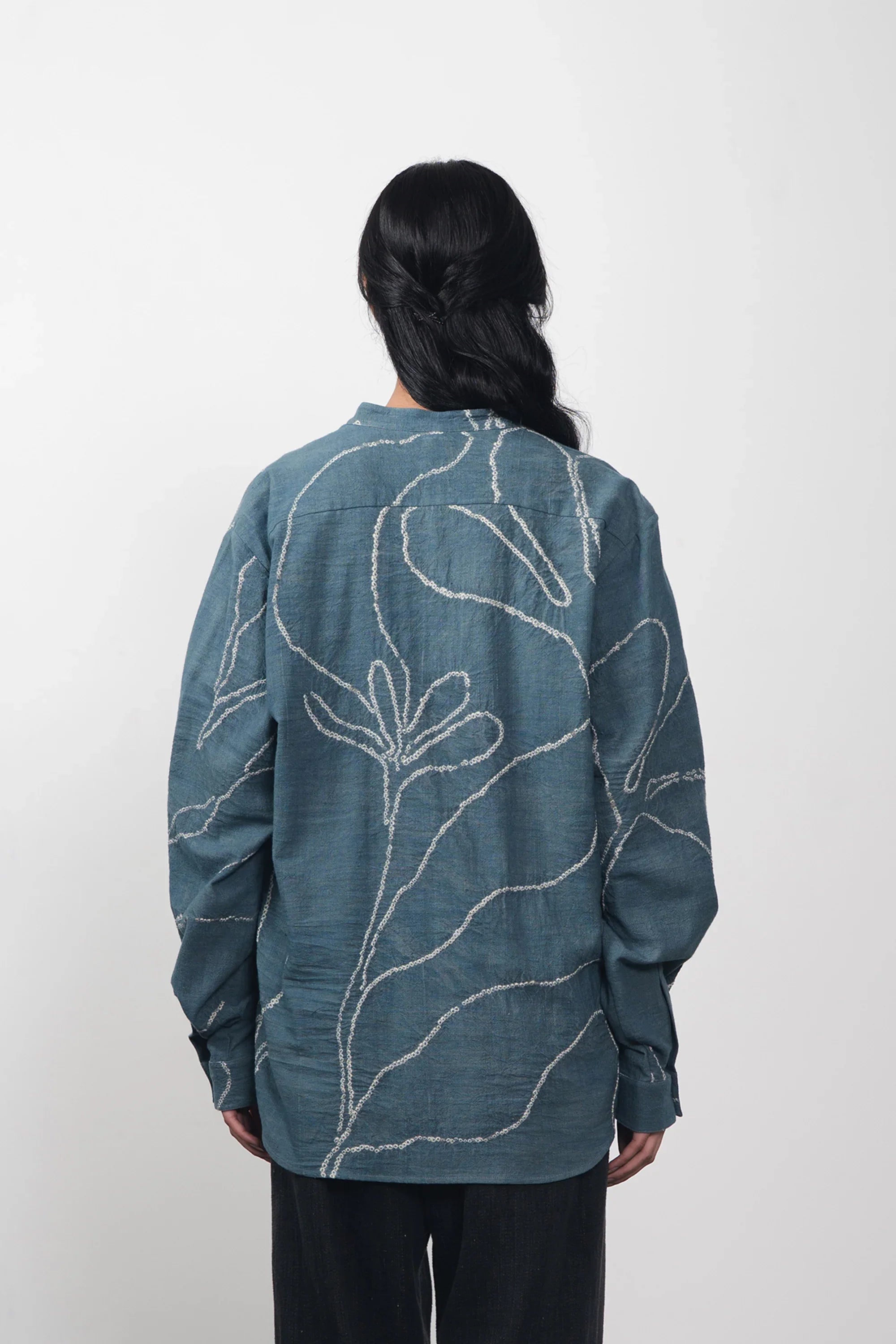 Shirt Handspun Cotton with Sargam Bandhani