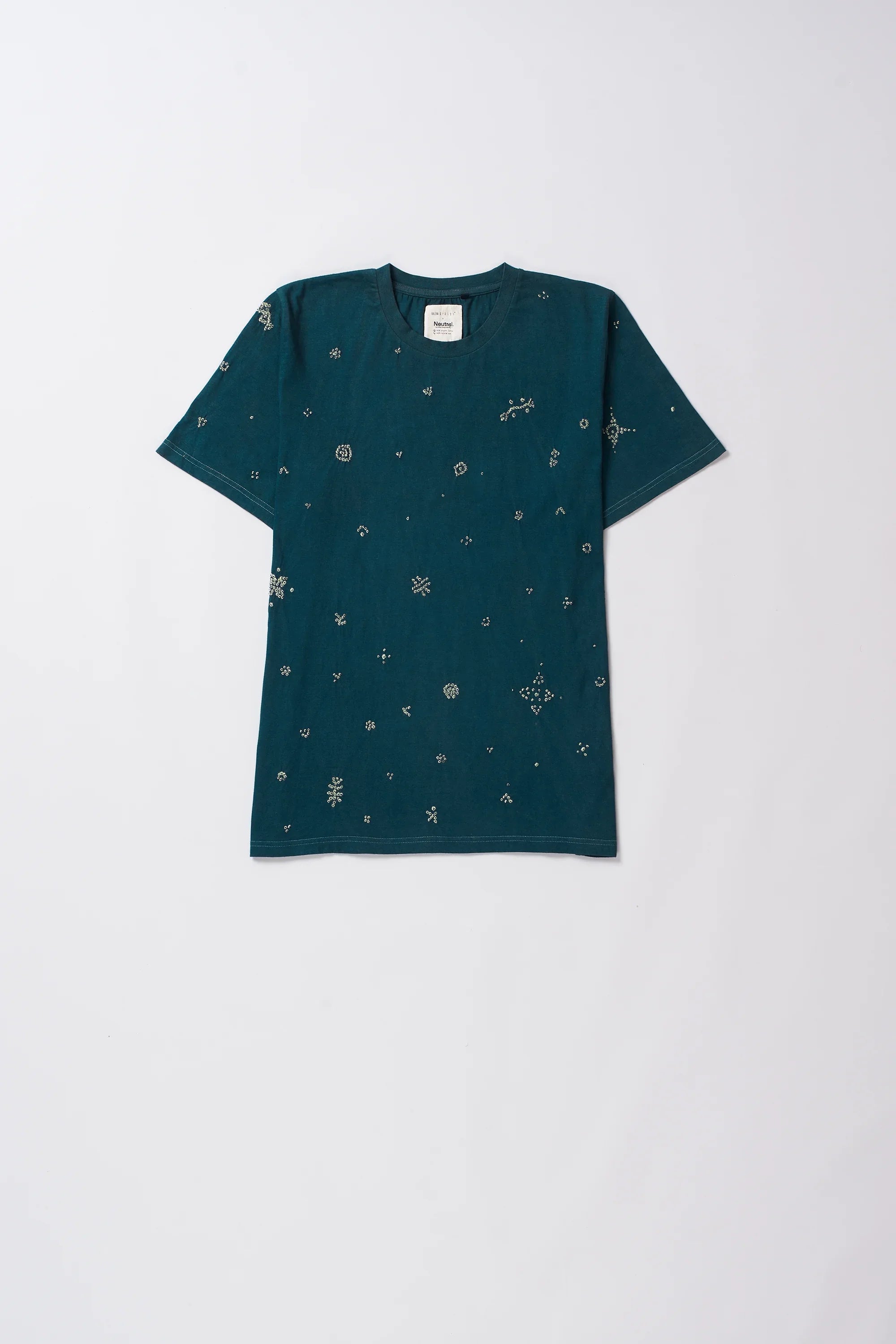 Bottle Green Bandhani Tee