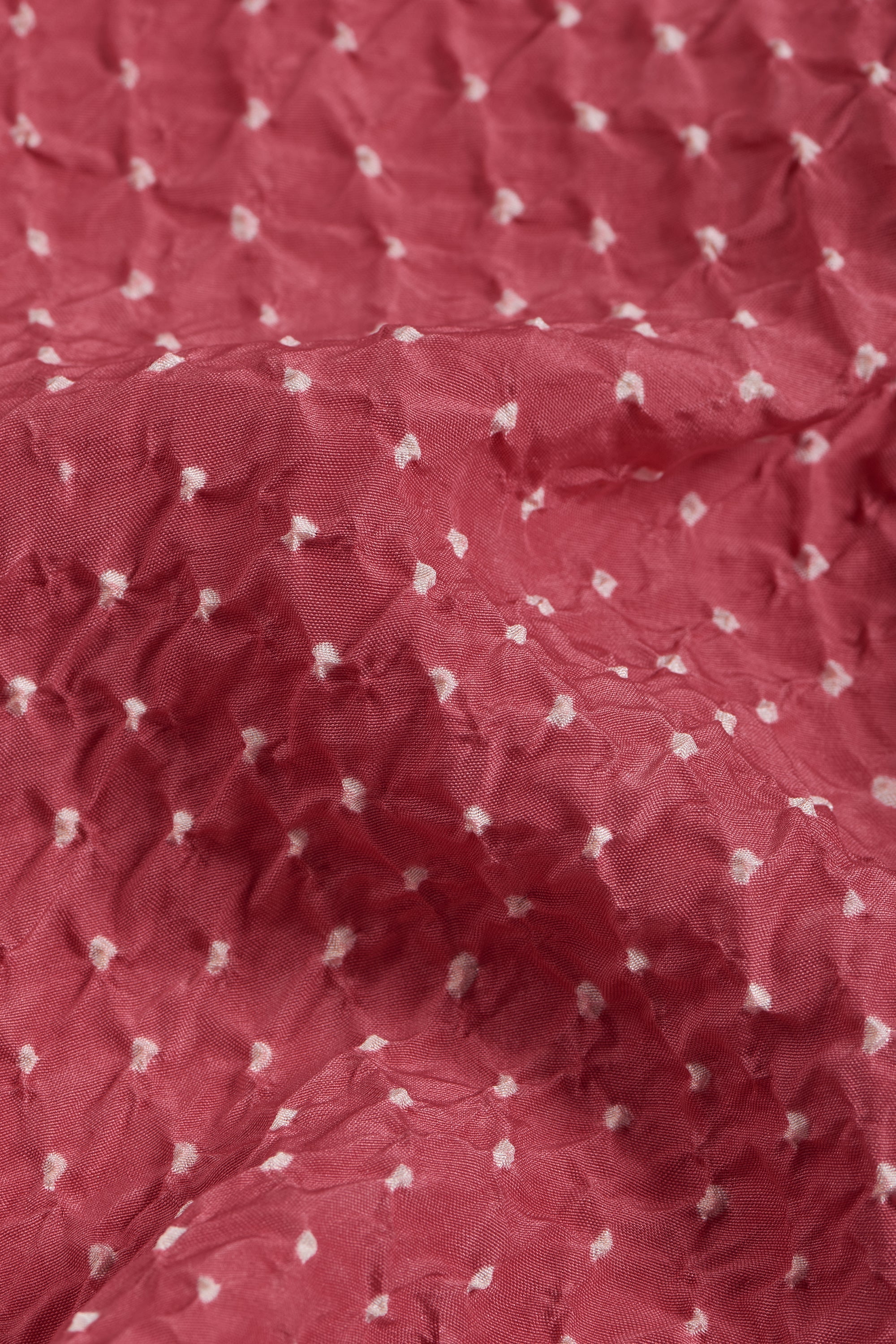 RELAXED FIT BANDHANI SHIRT DYED IN FRENCH ROSE