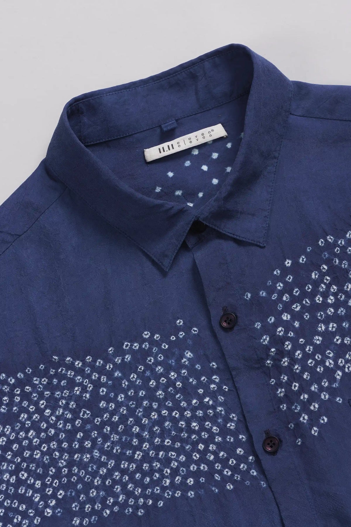 Medium Indigo Relaxed Bandhani Shirt