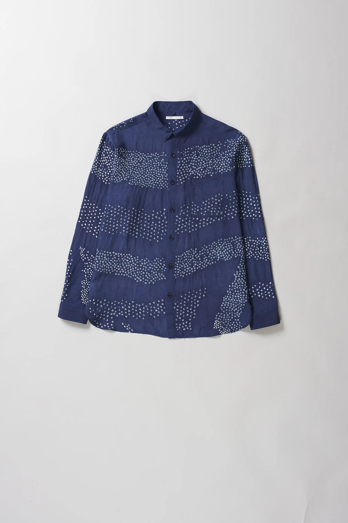 Medium Indigo Relaxed Bandhani Shirt