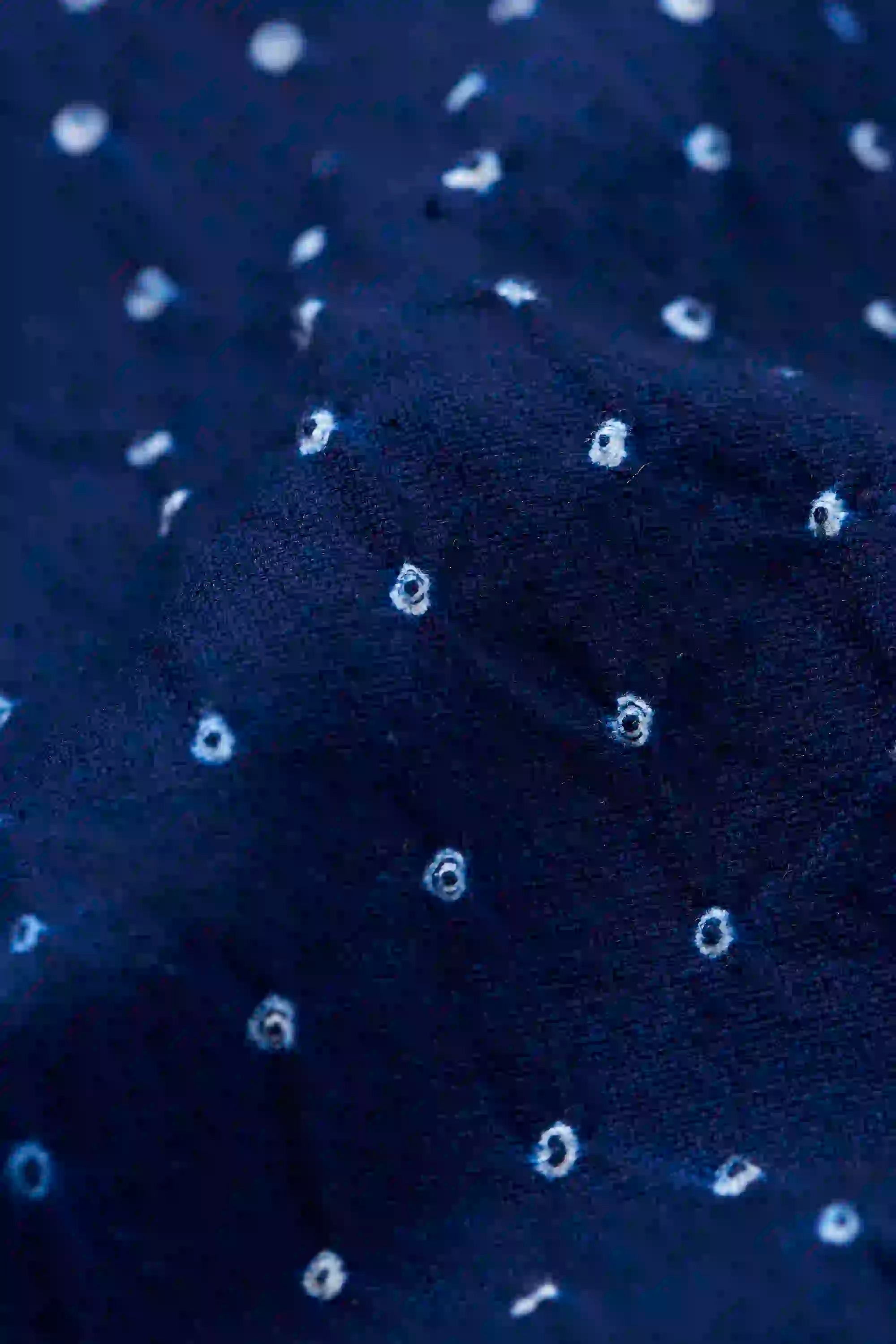 Fabric close-up with bandhani work