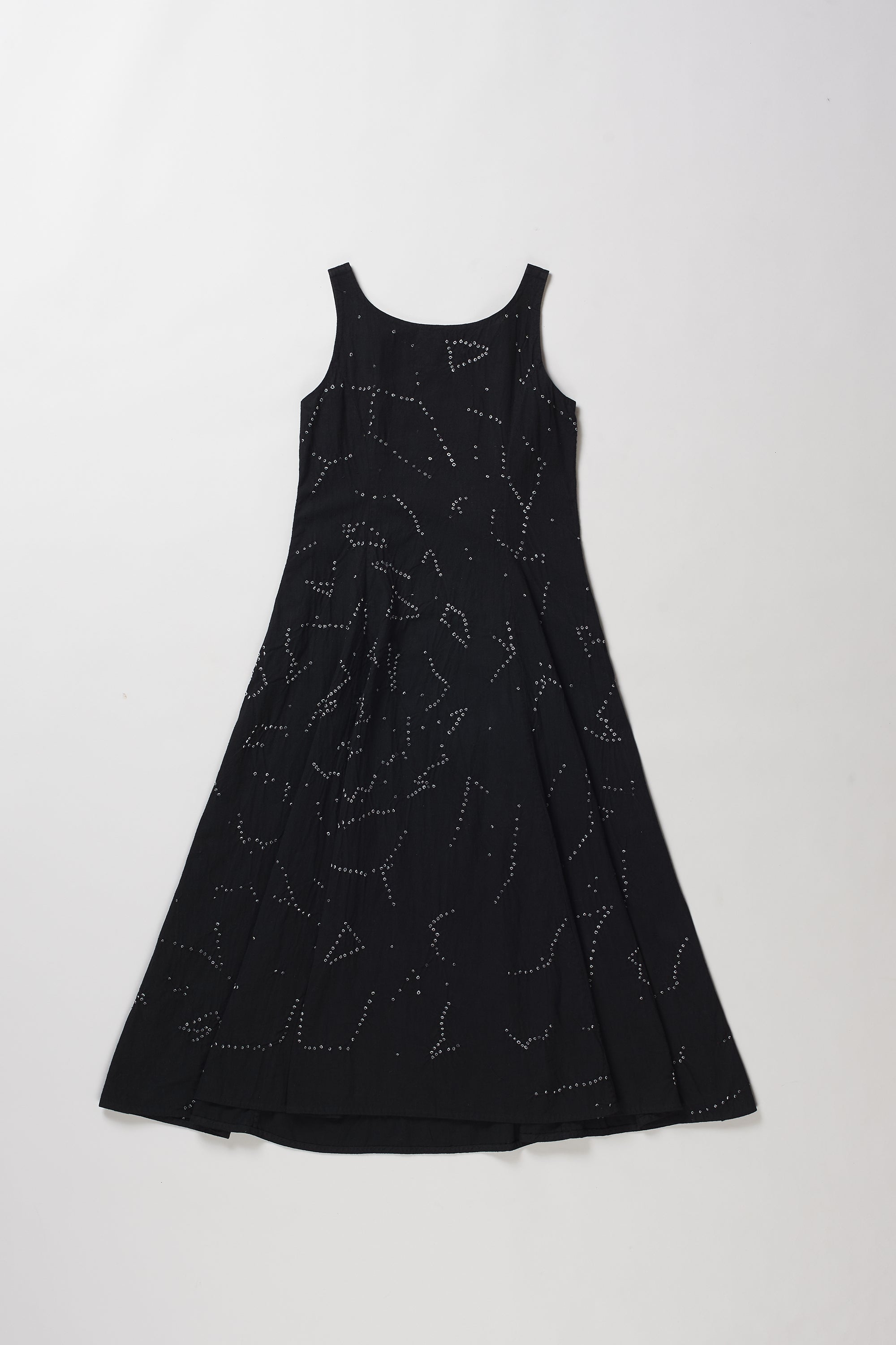 Flared Princess Cut Dress in Black