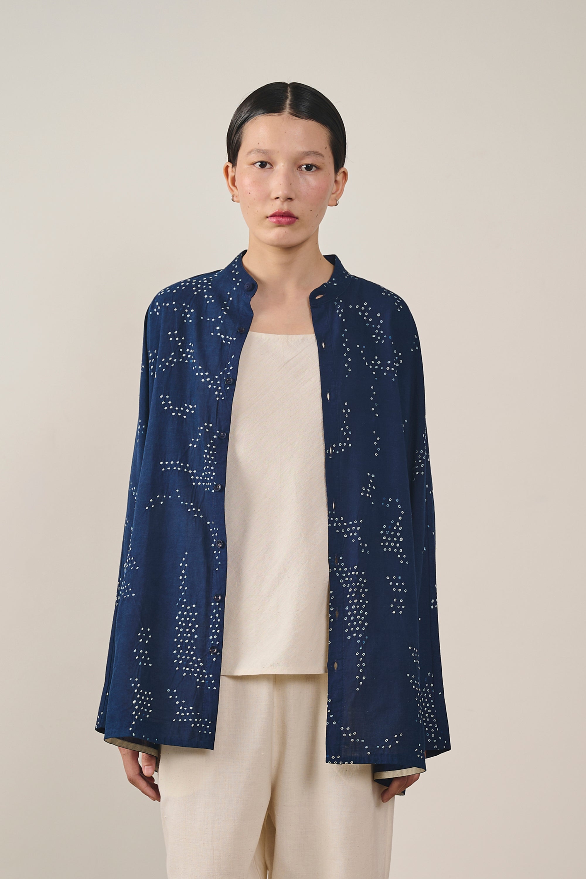 INDIGO BANDHANI SHIRT