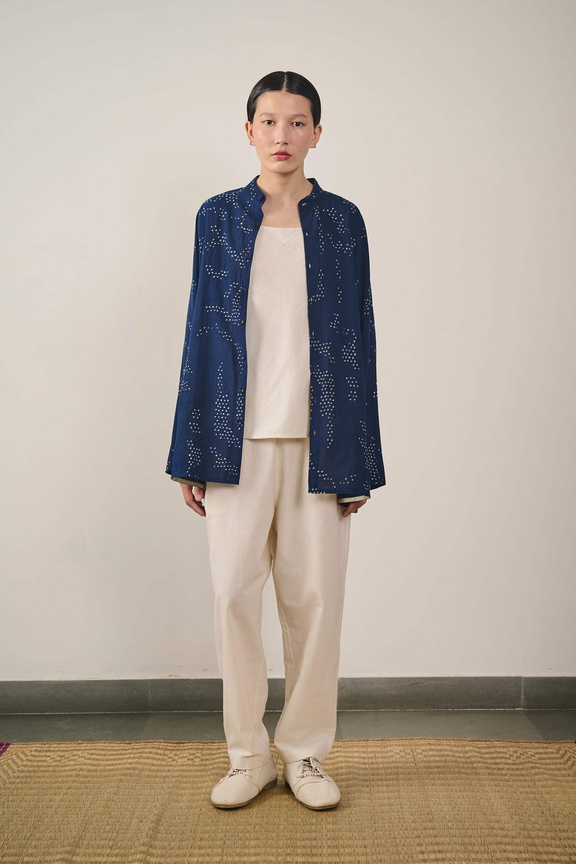 Indigo Bandhani Shirt