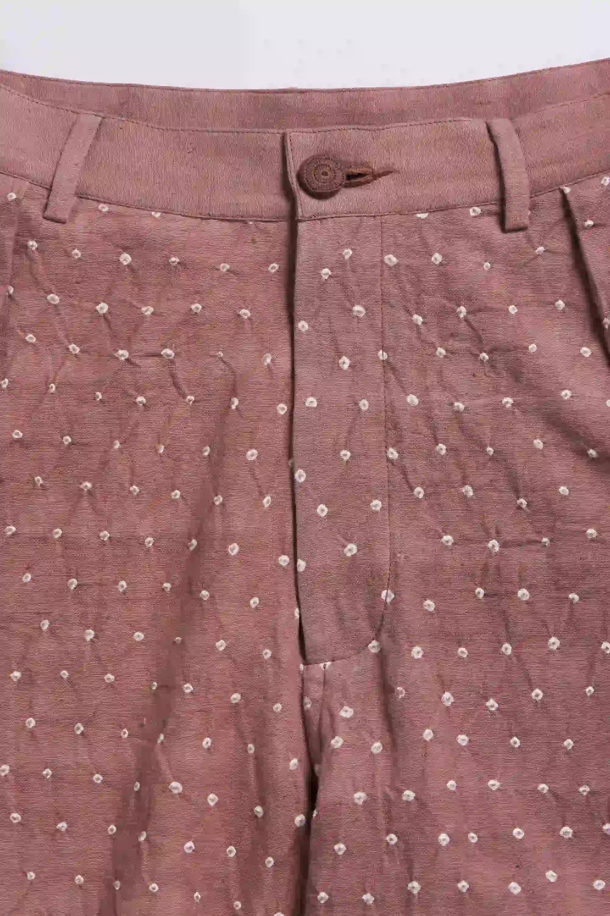 Fabric close-up with button