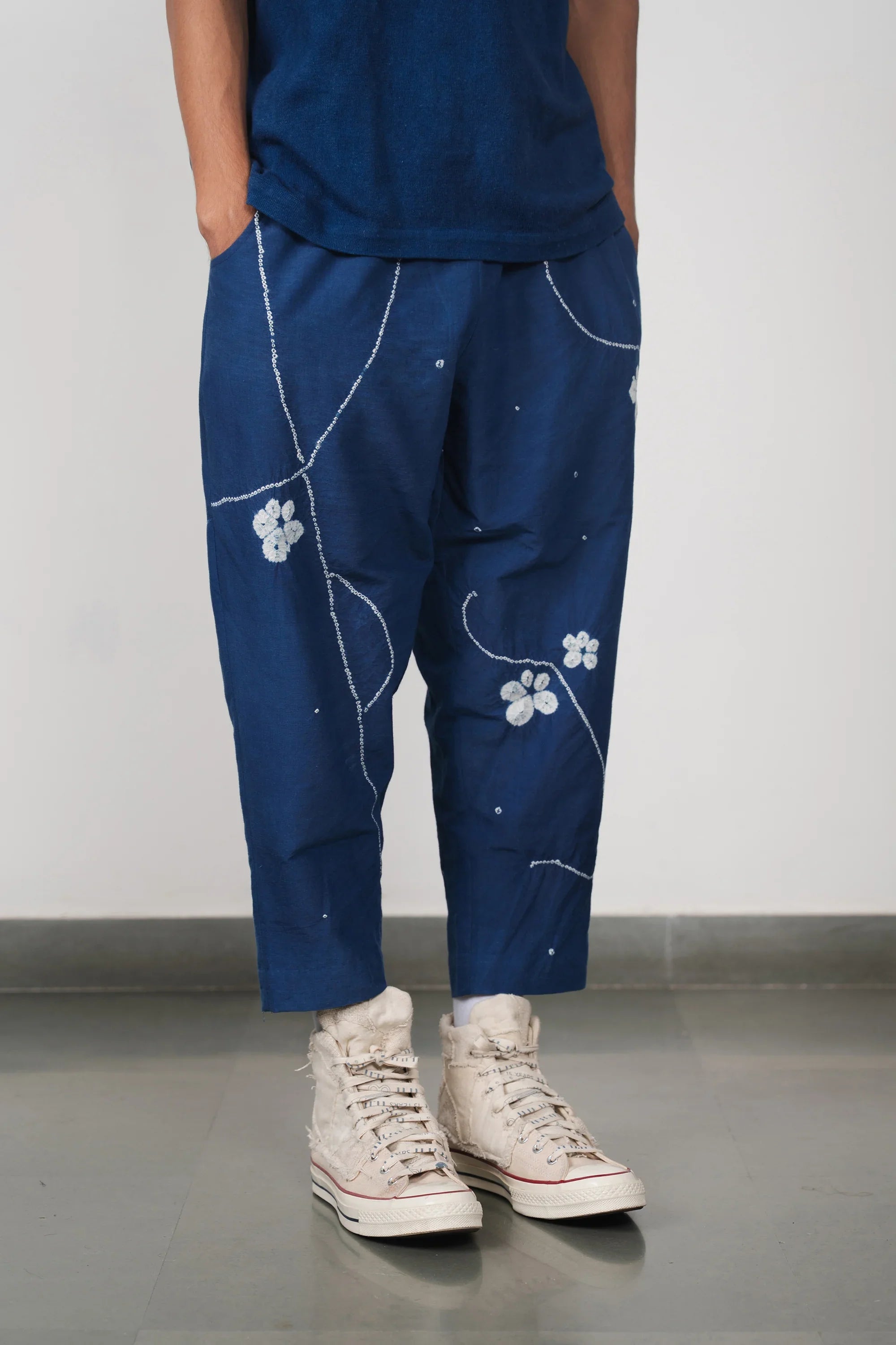 Cotton Silk Sargam Bandhani Pant