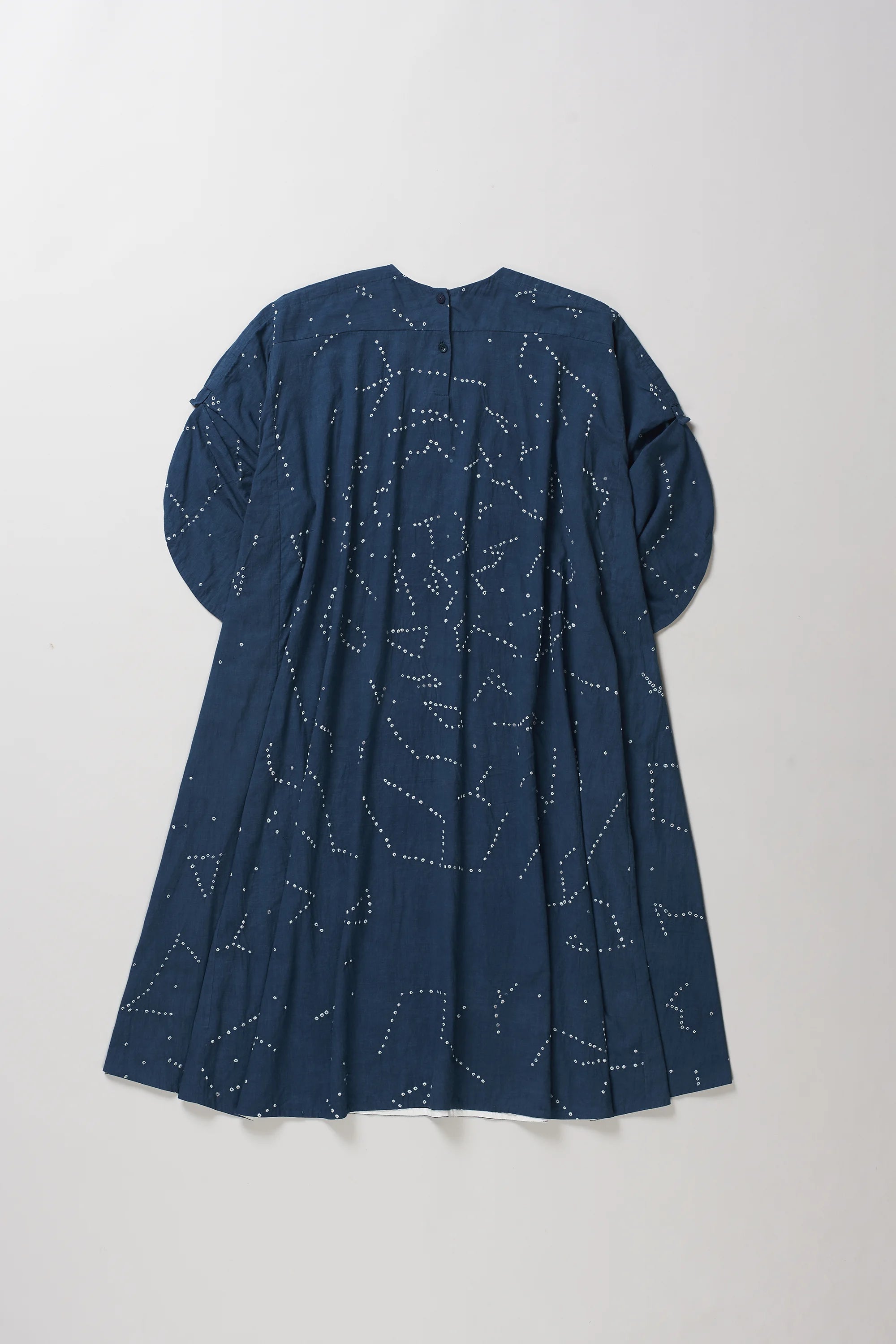 V Neck Mul Dress in Space Blue
