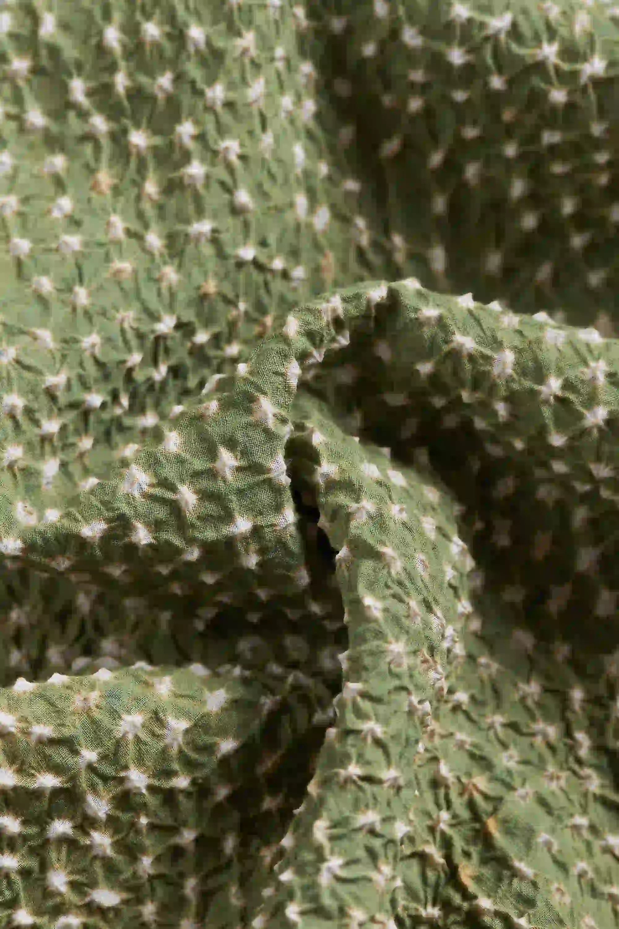 Fabric close-up with bandhani work