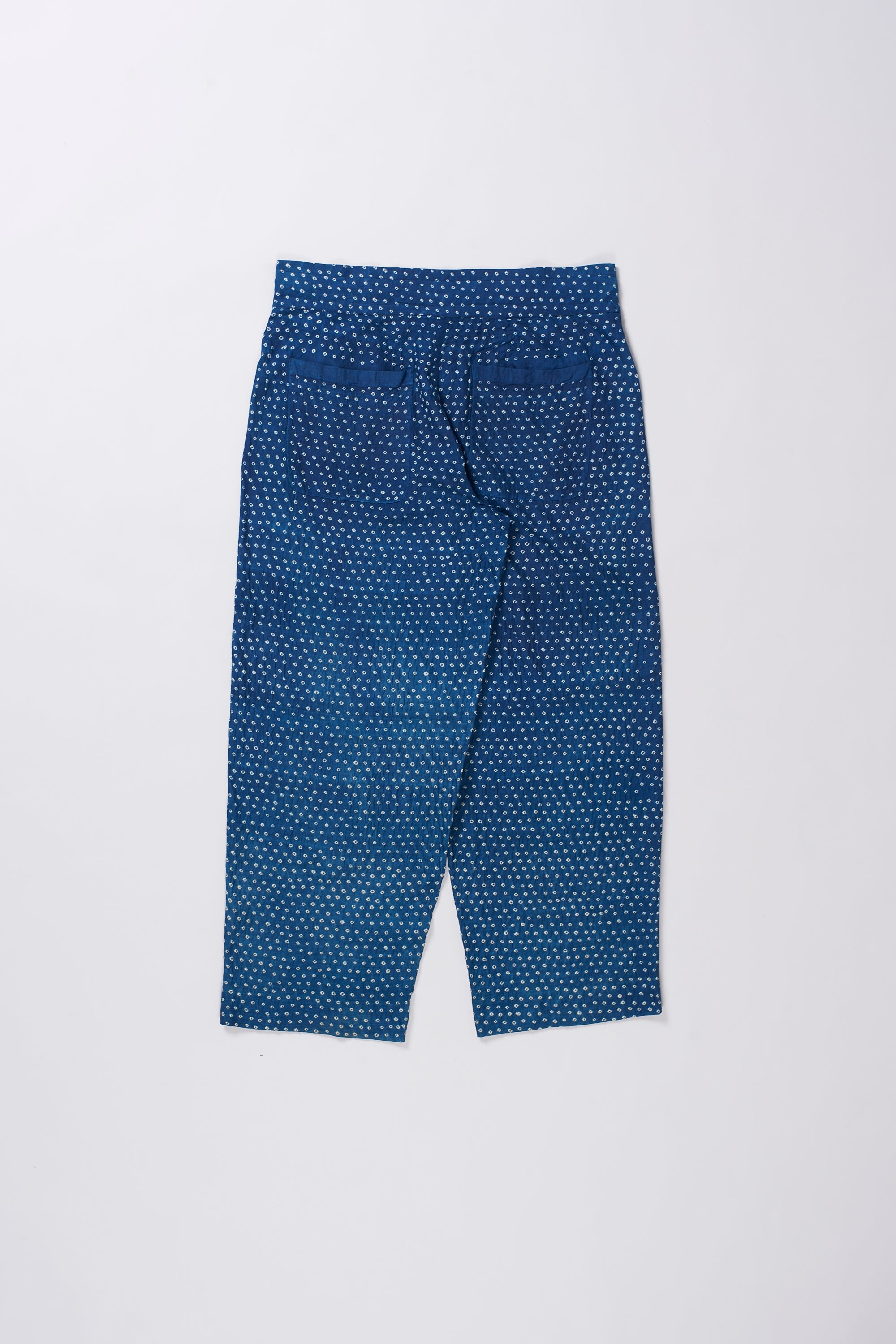 MEDIUM INDIGO BANDHANI TROUSERS