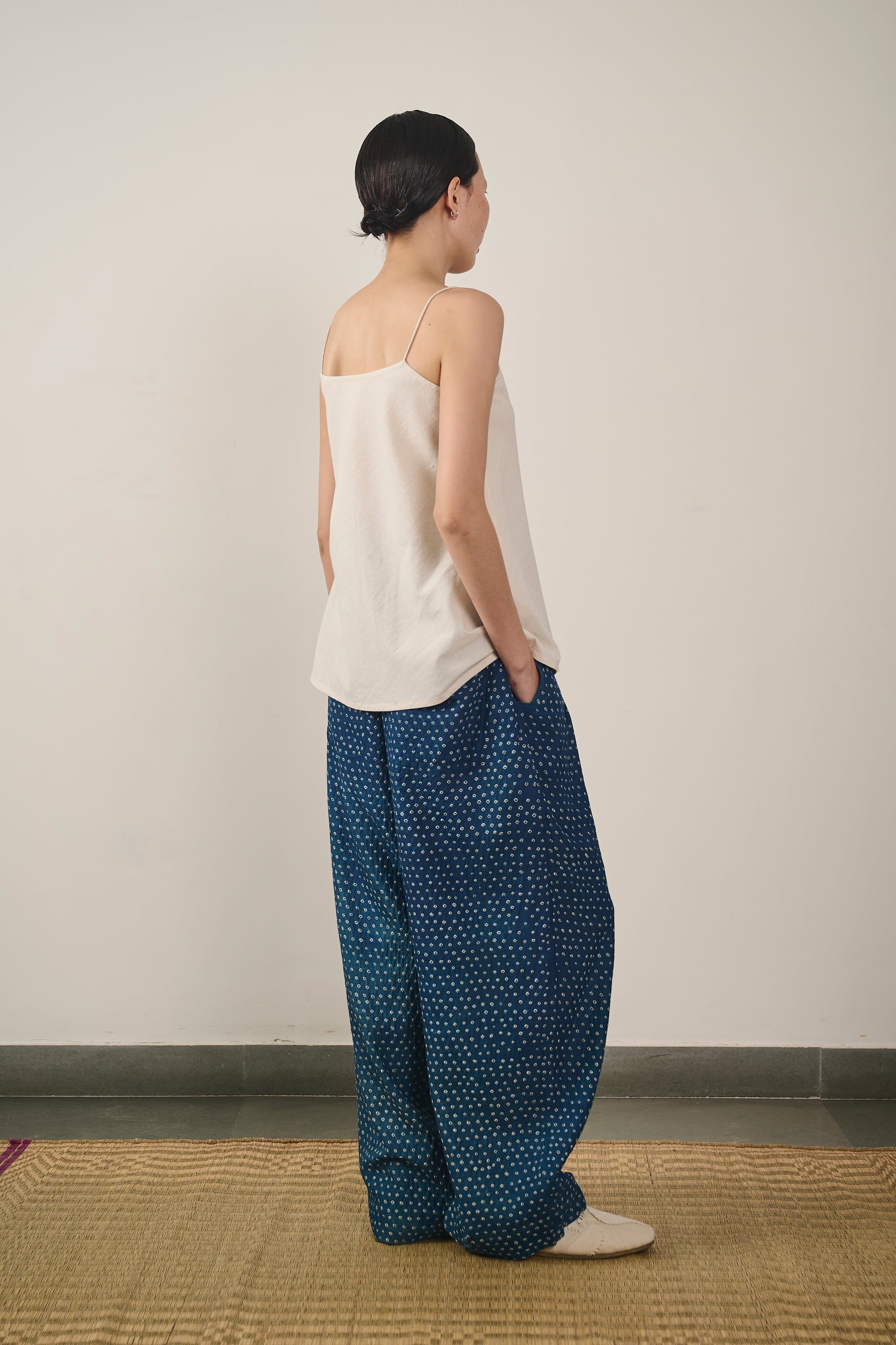 Medium Indigo Bandhani Trousers