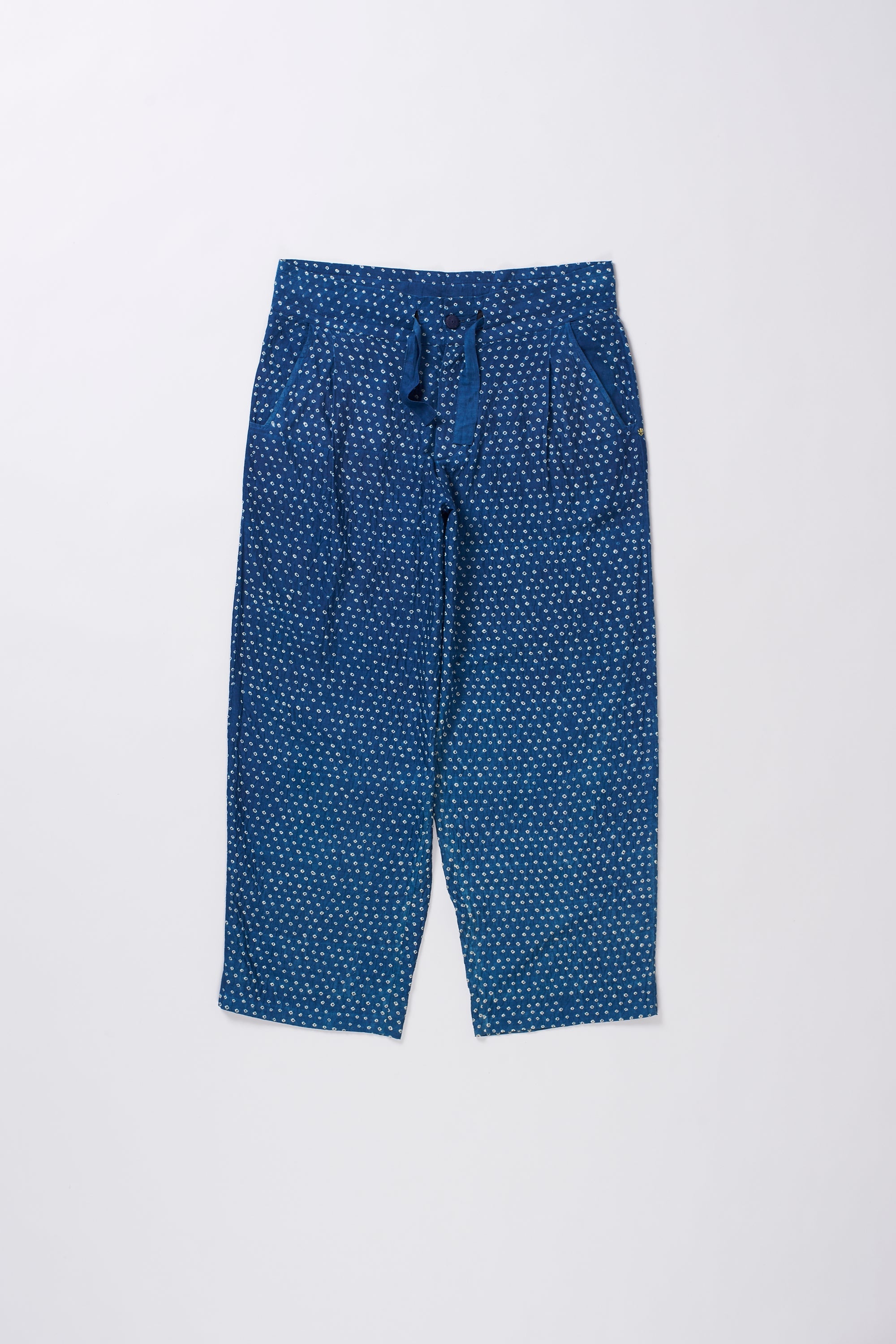 Medium Indigo Bandhani Trousers
