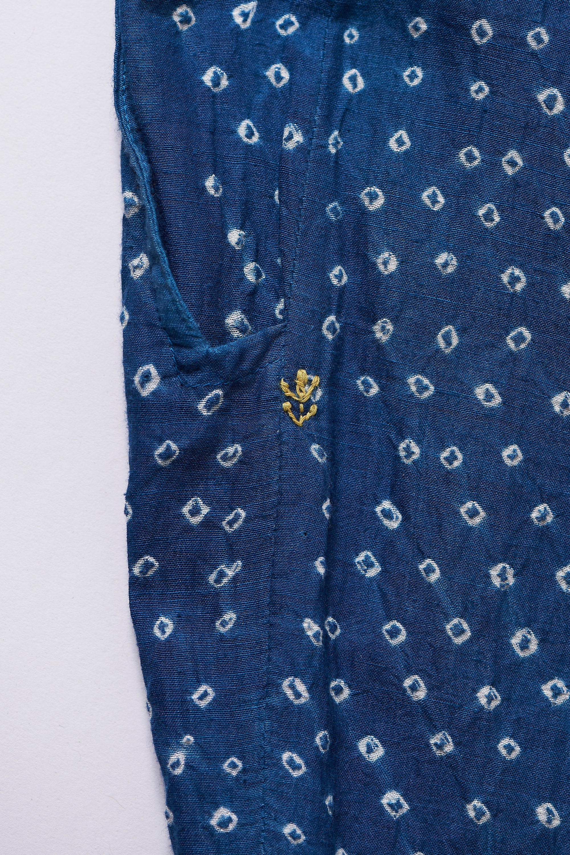 Medium Indigo Bandhani Trousers