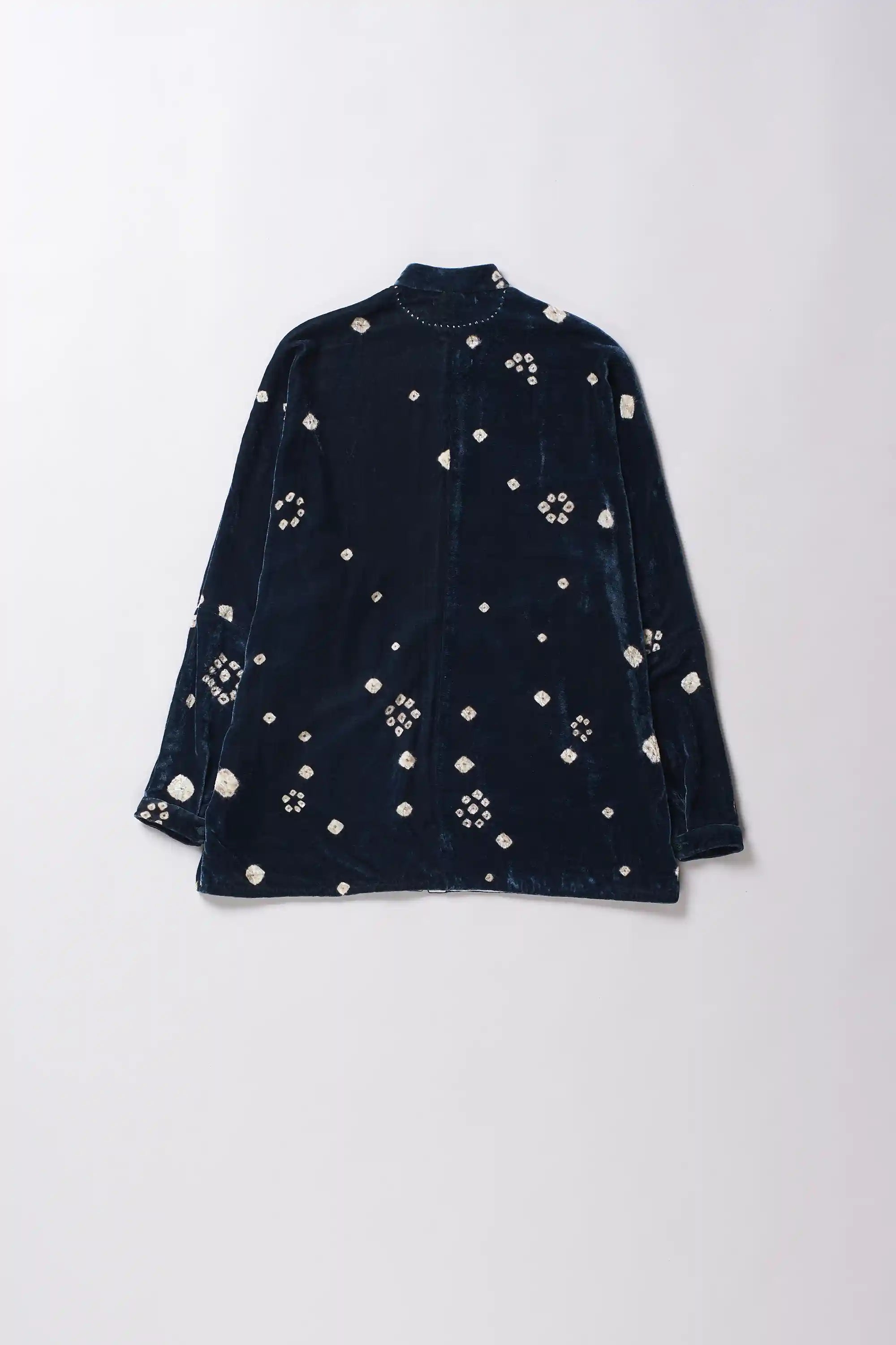 Back image of a estate blue shirt