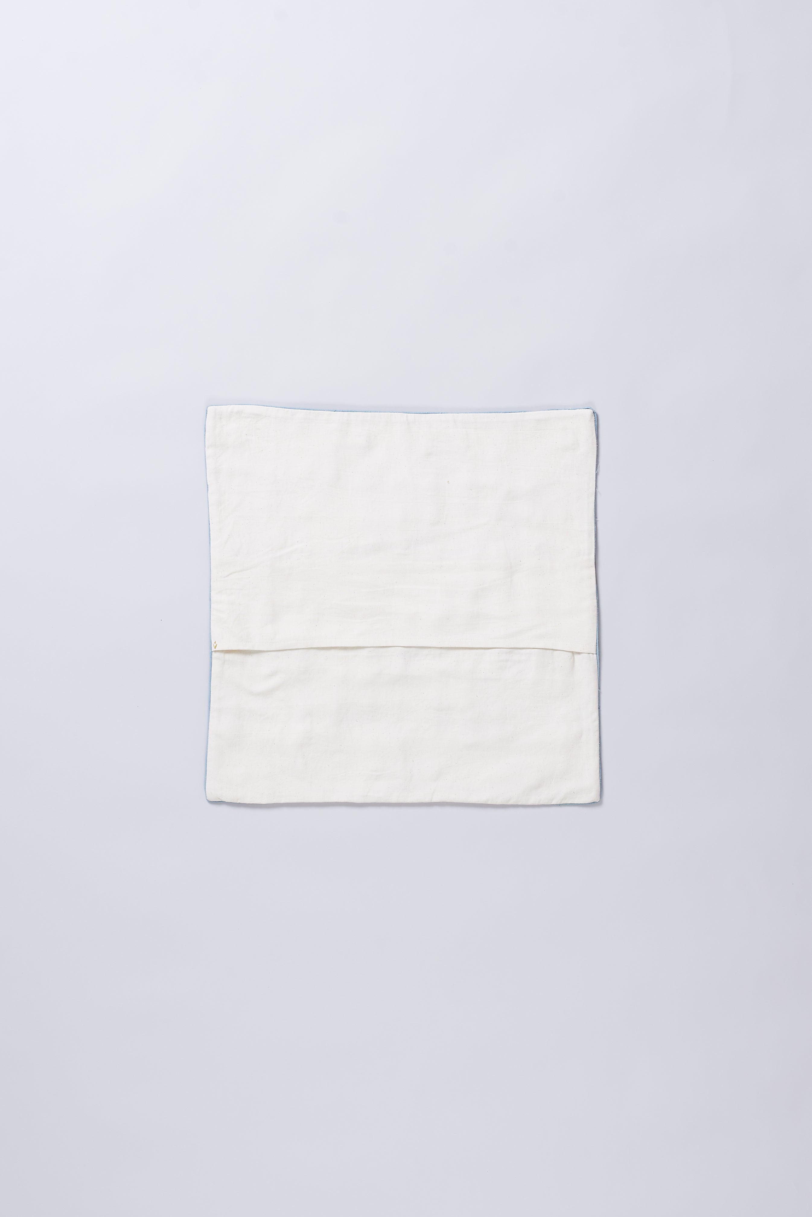 PATCHWORK KANTHA CUSHION COVER IN SHADES OF ECRU
