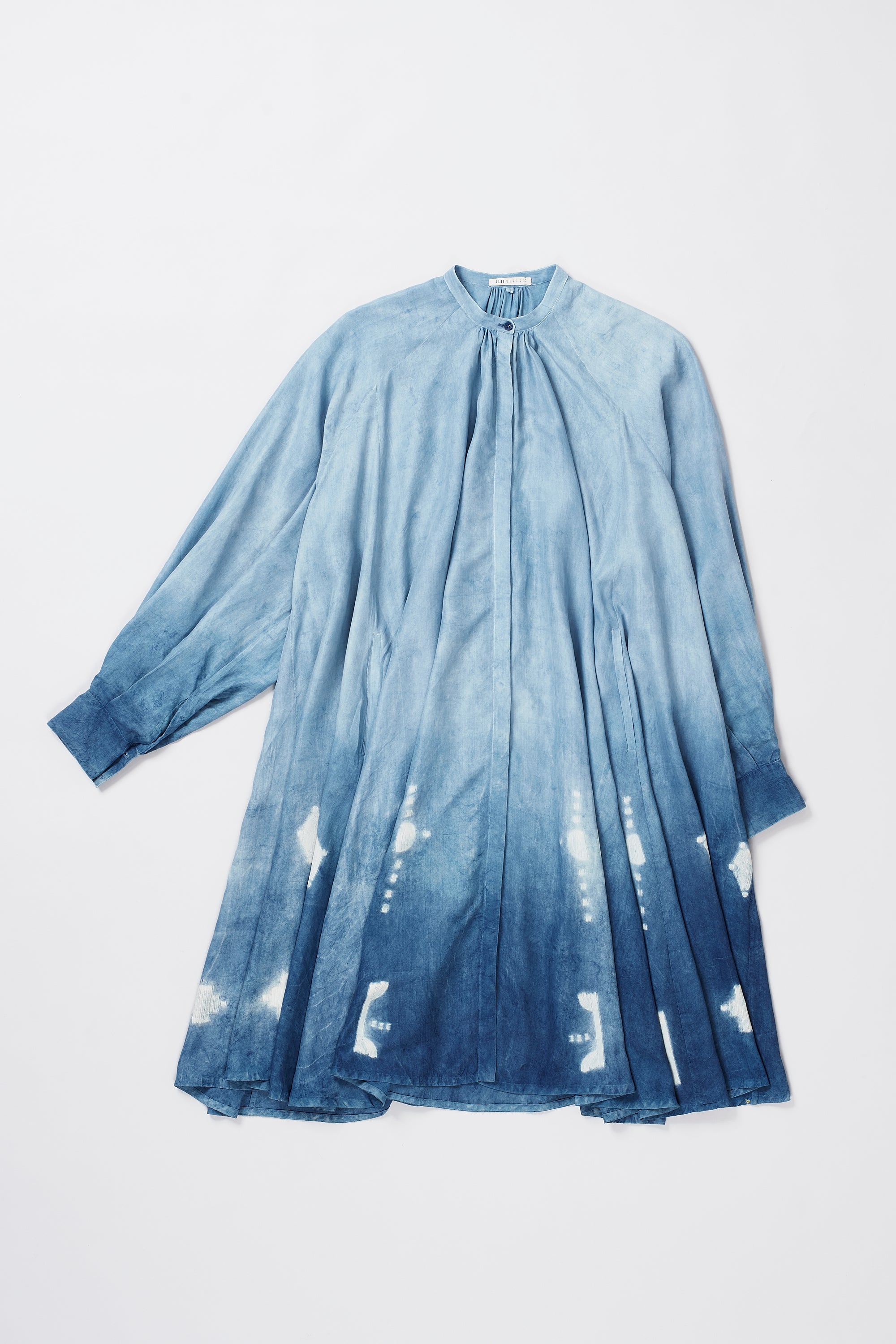 MEDIUM INDIGO SHIBORI SILK DRESS