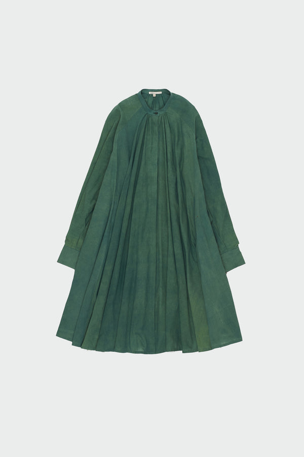 OLIVE GREEN FINE COTTON DRESS