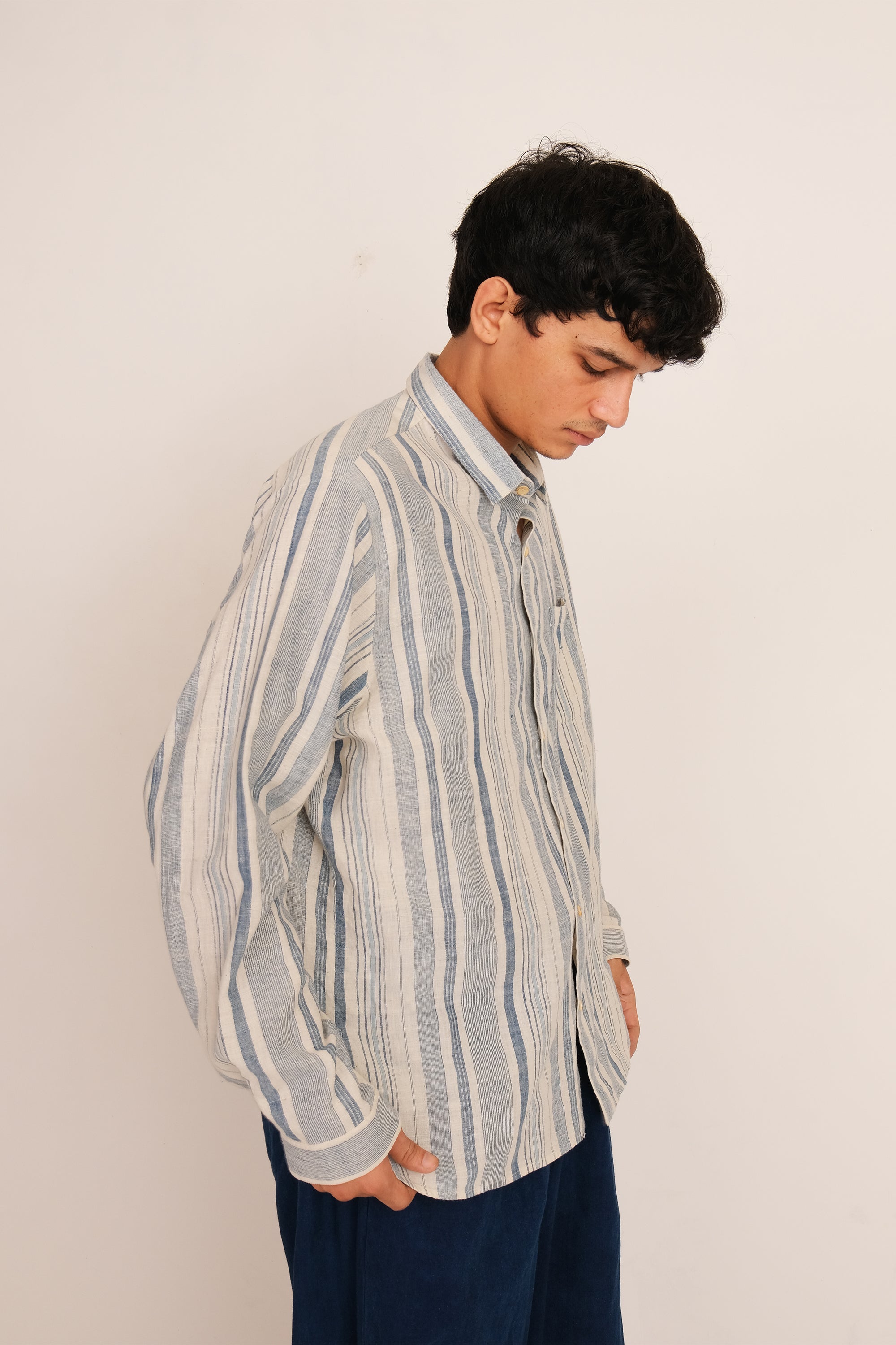 Medium Indigo Cotton Unisex Pant