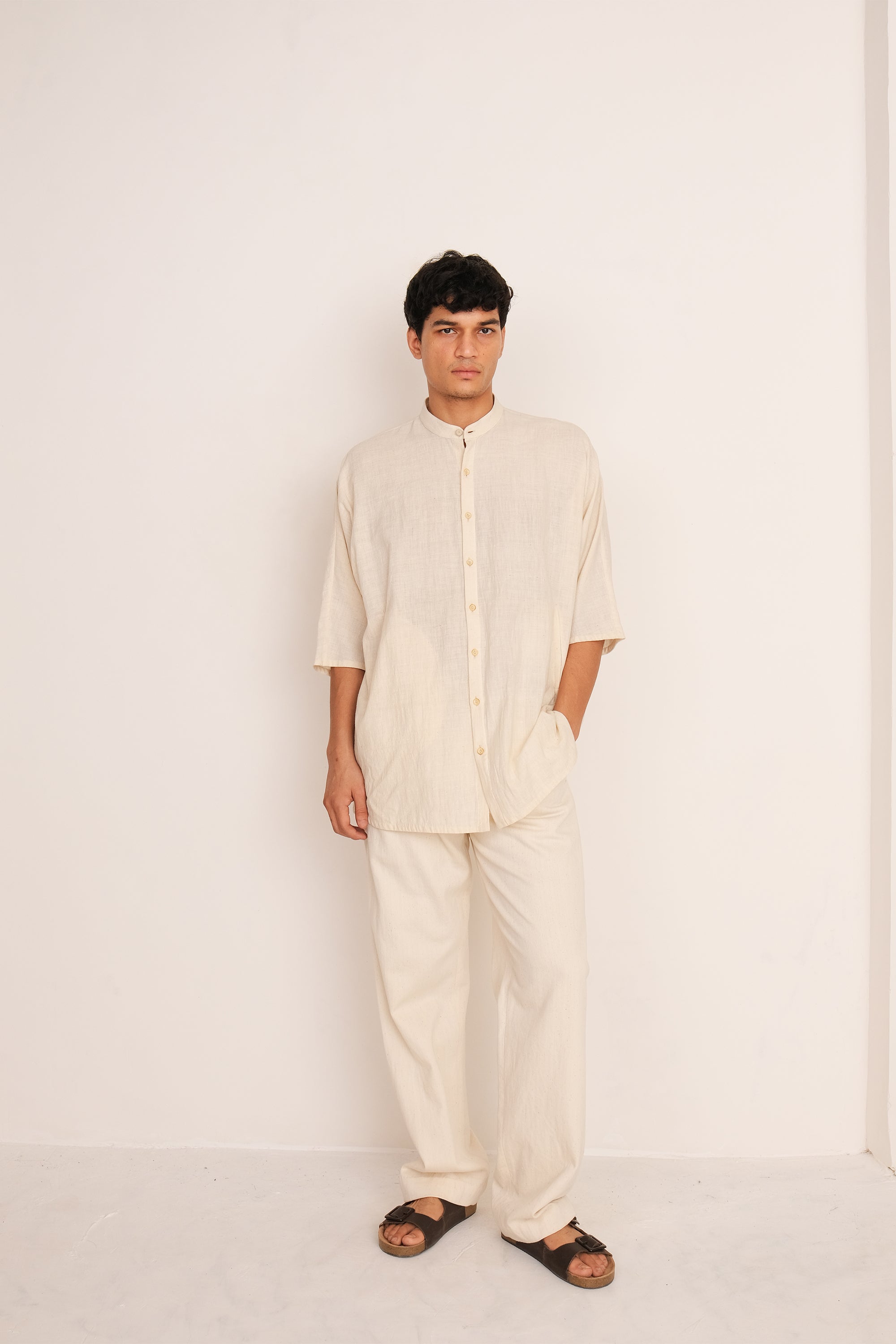 Off-White Drawstring Denim Trousers