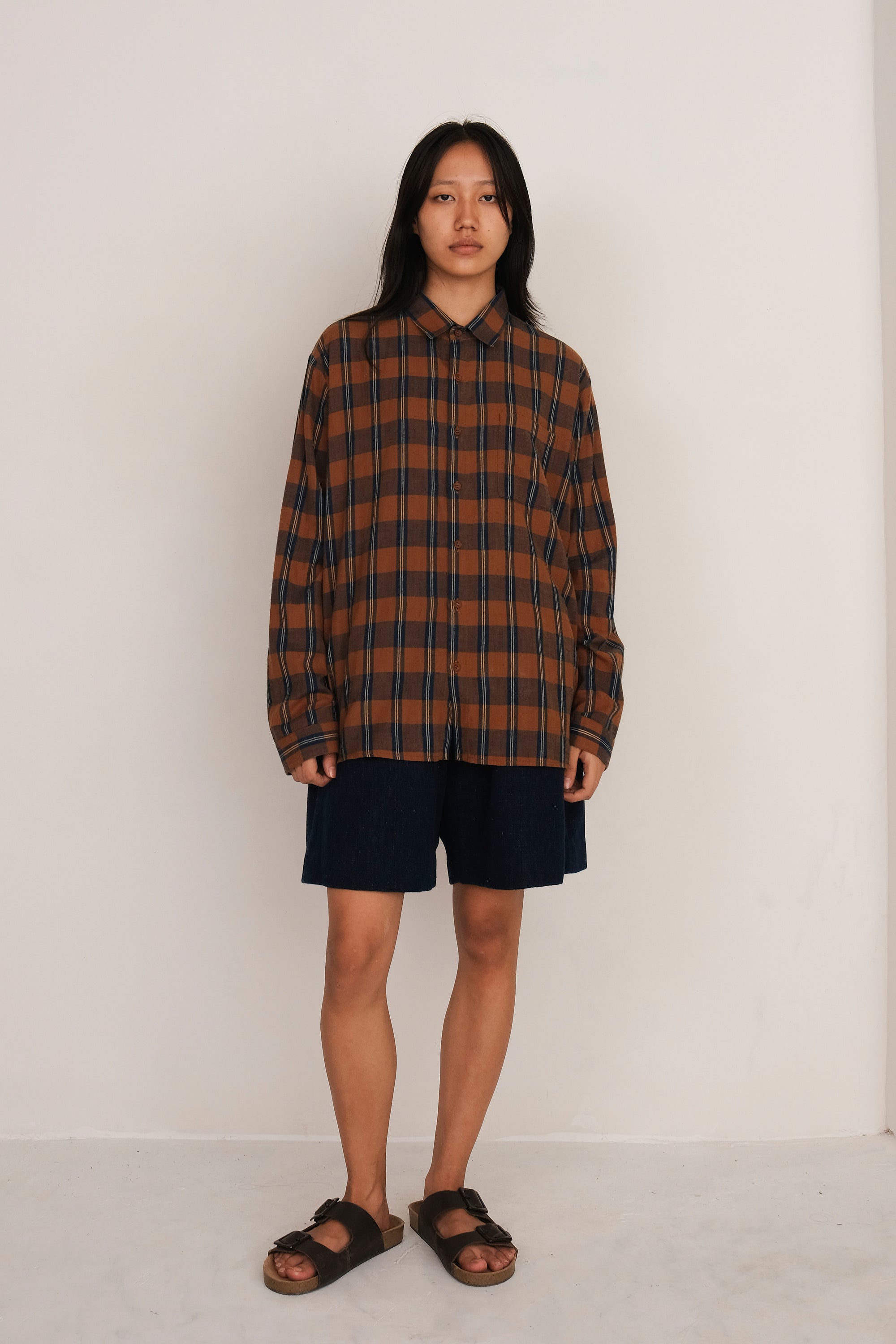 MULTI COLOUR YARN DYED SPREAD COLLAR SHIRT