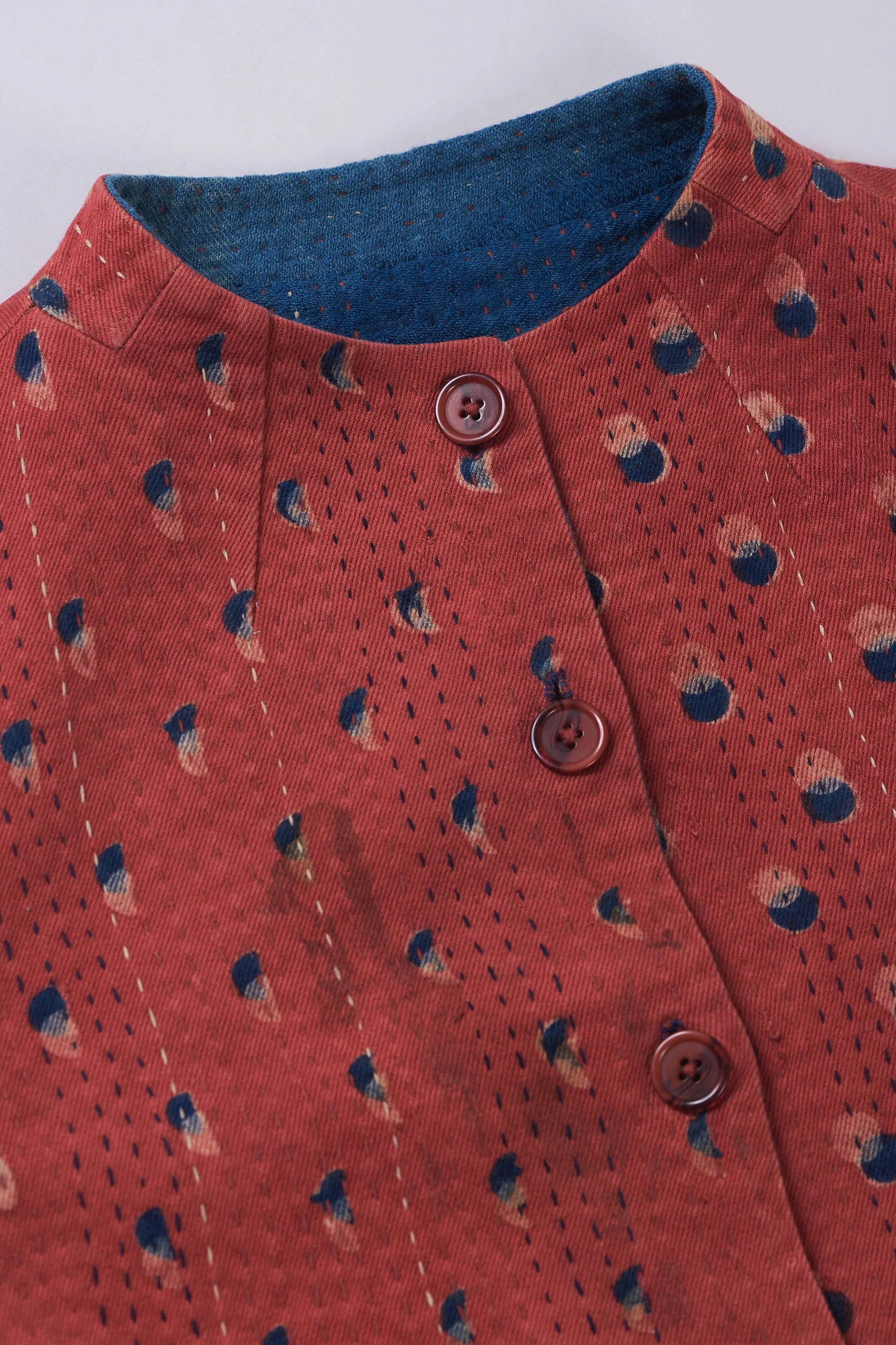 Omega Reverisble Jacket with Block Print