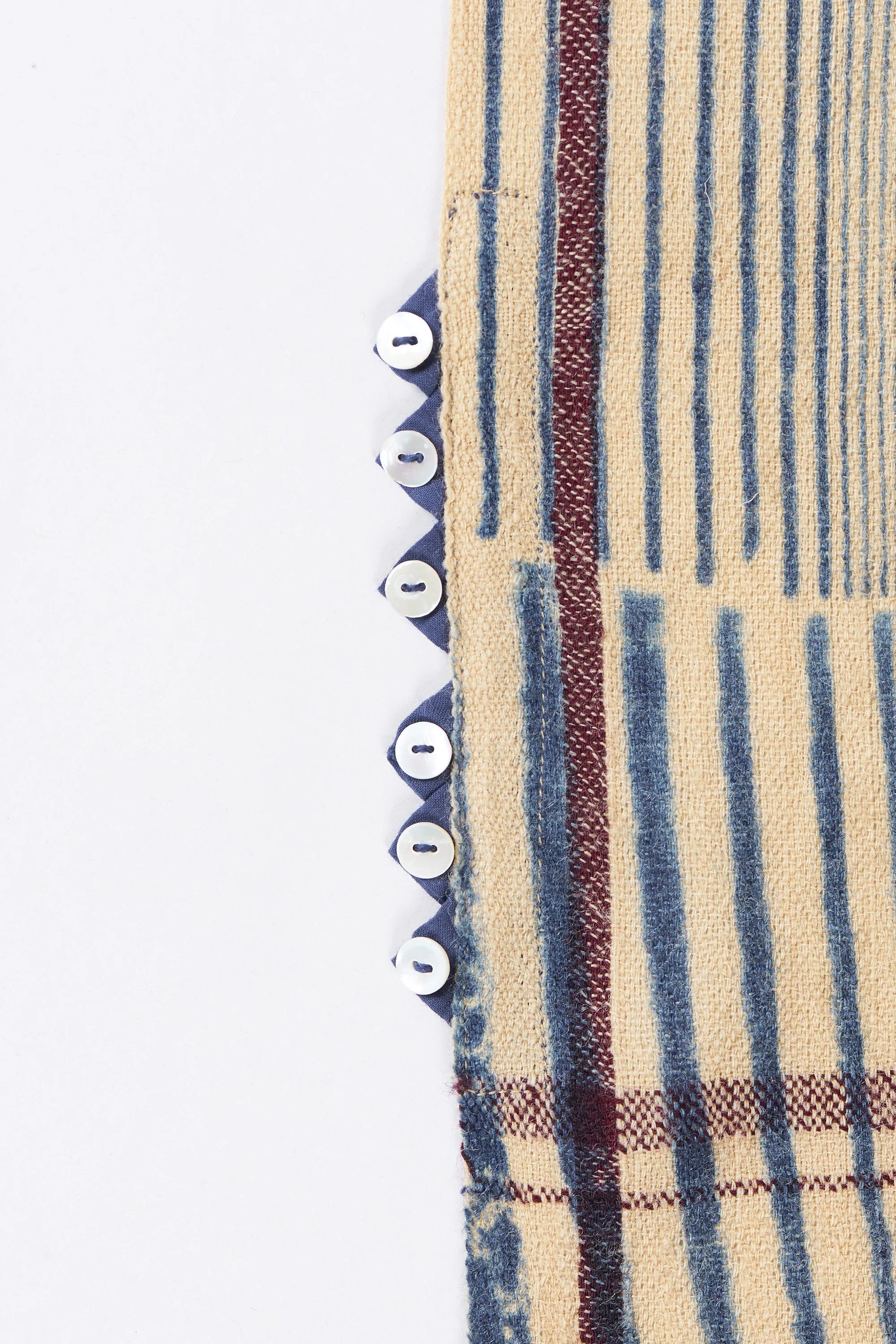 Block printed Shawl in wool