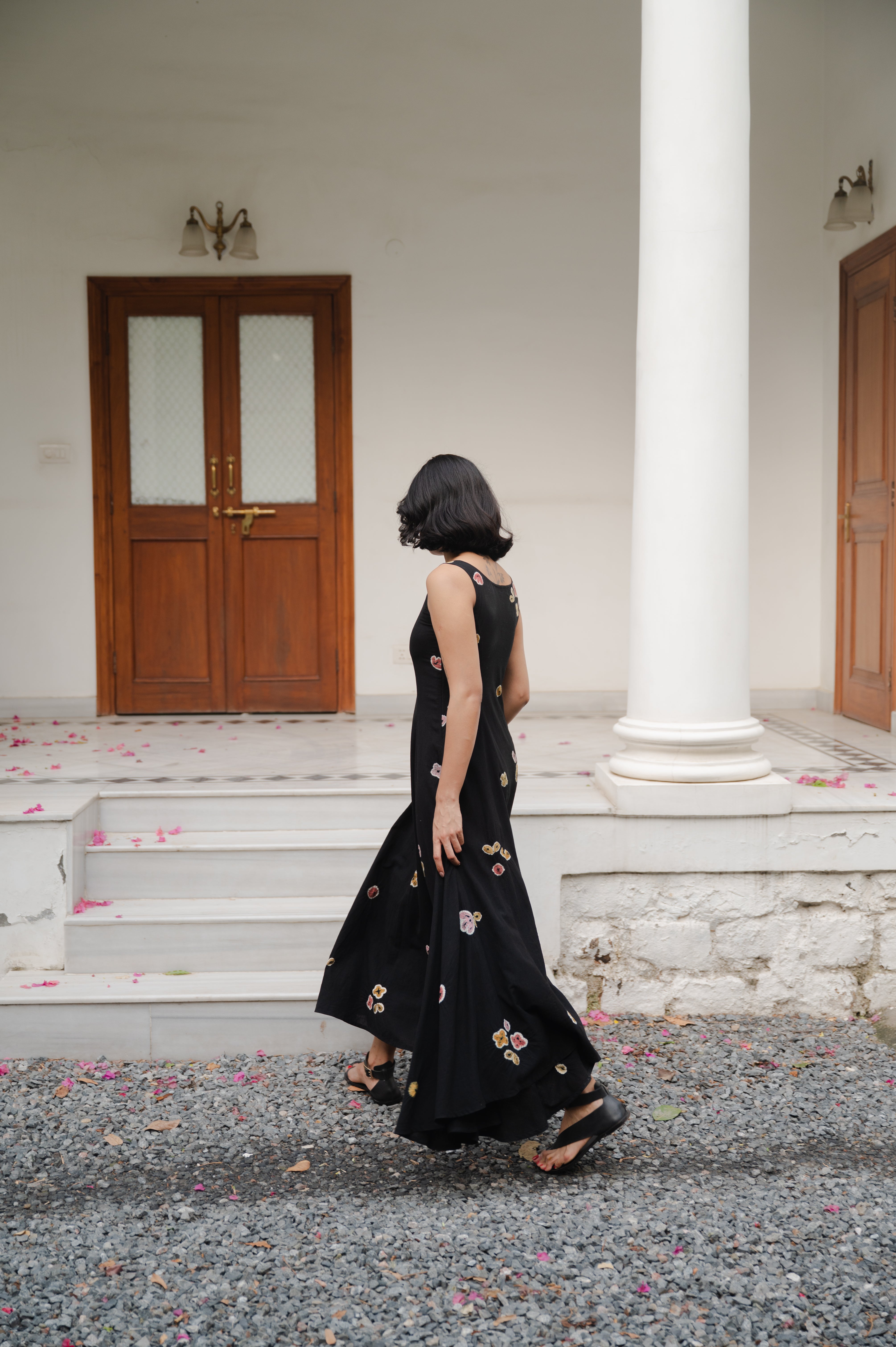 MAXI FLARED DRESS