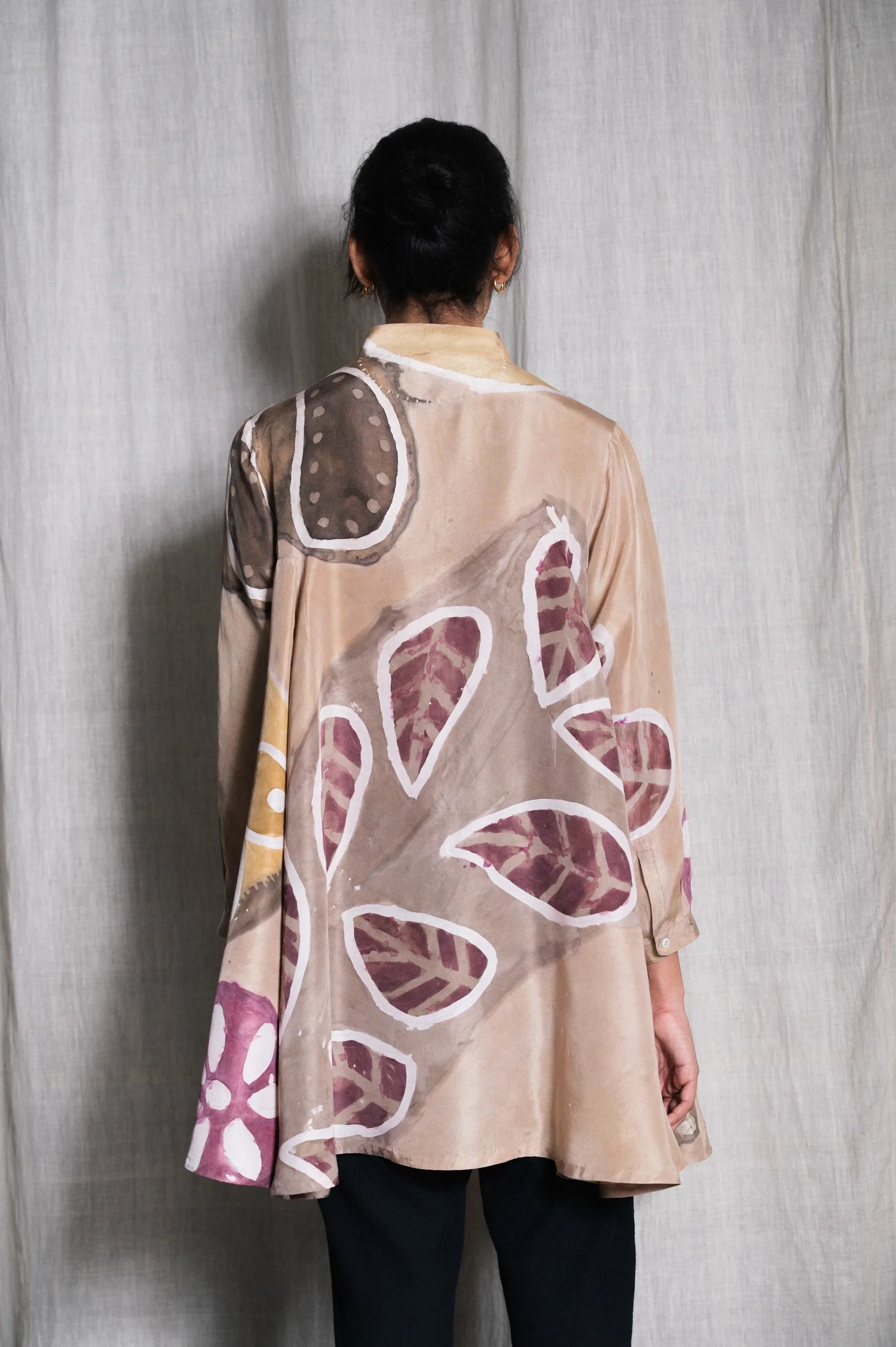 Nkeidn Handpainted Shirt In Silk