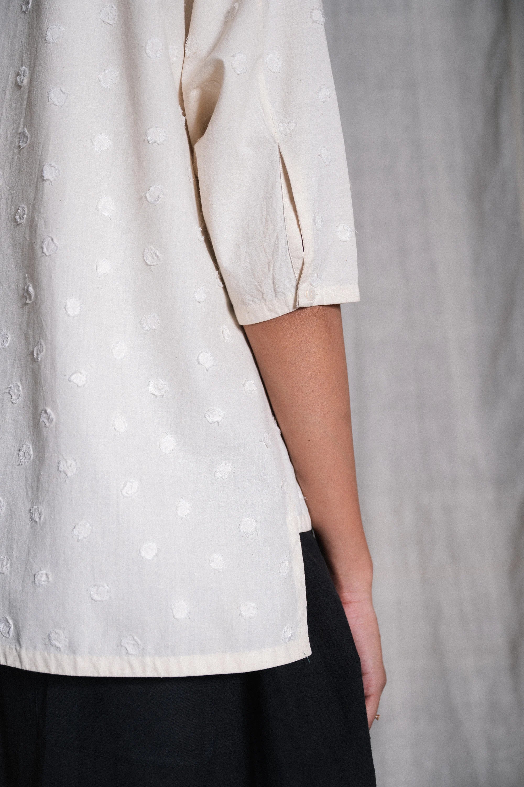 Acca Shirt with Patchwork Polka