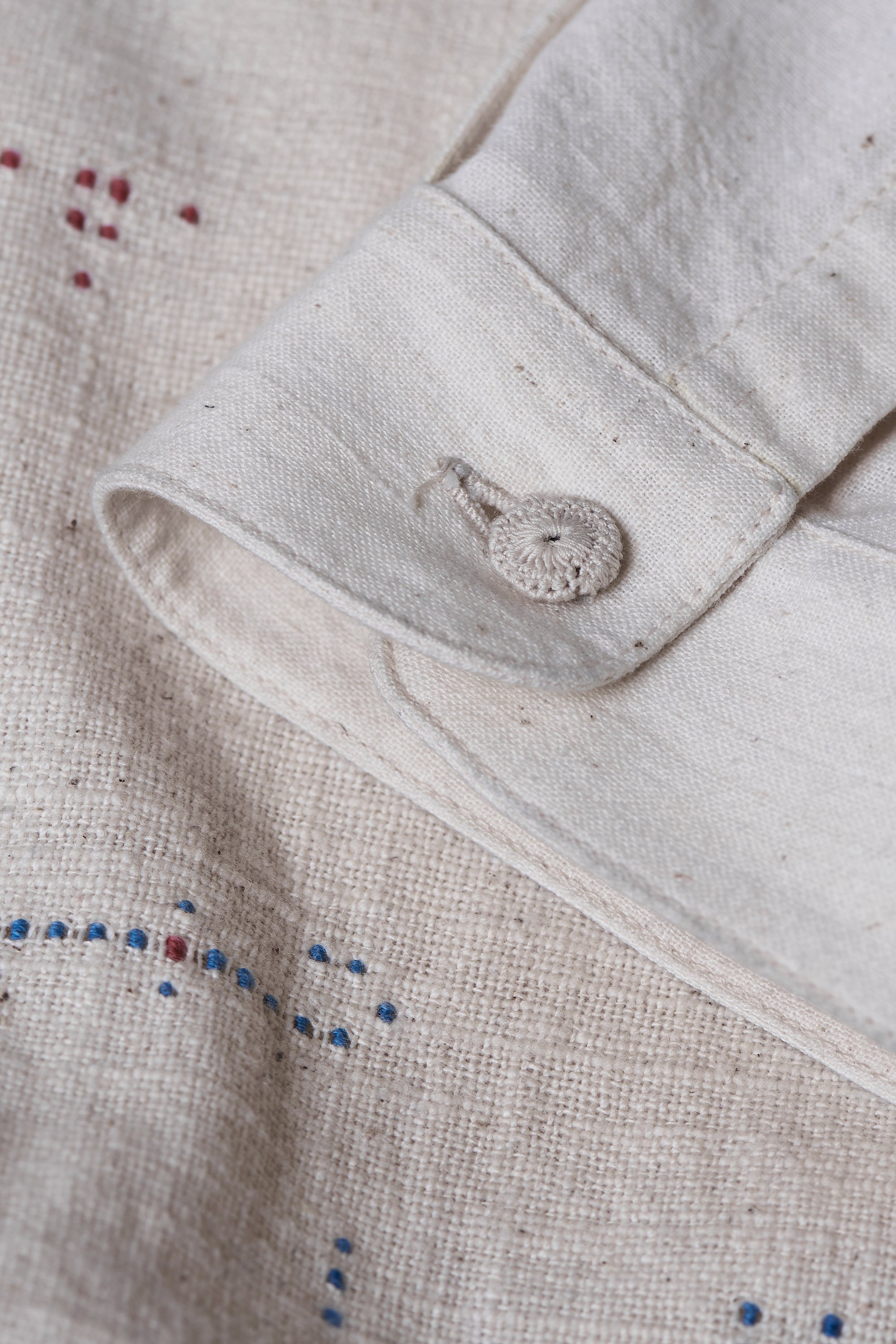 Ecru Men'S Shirt in Fine Cotton