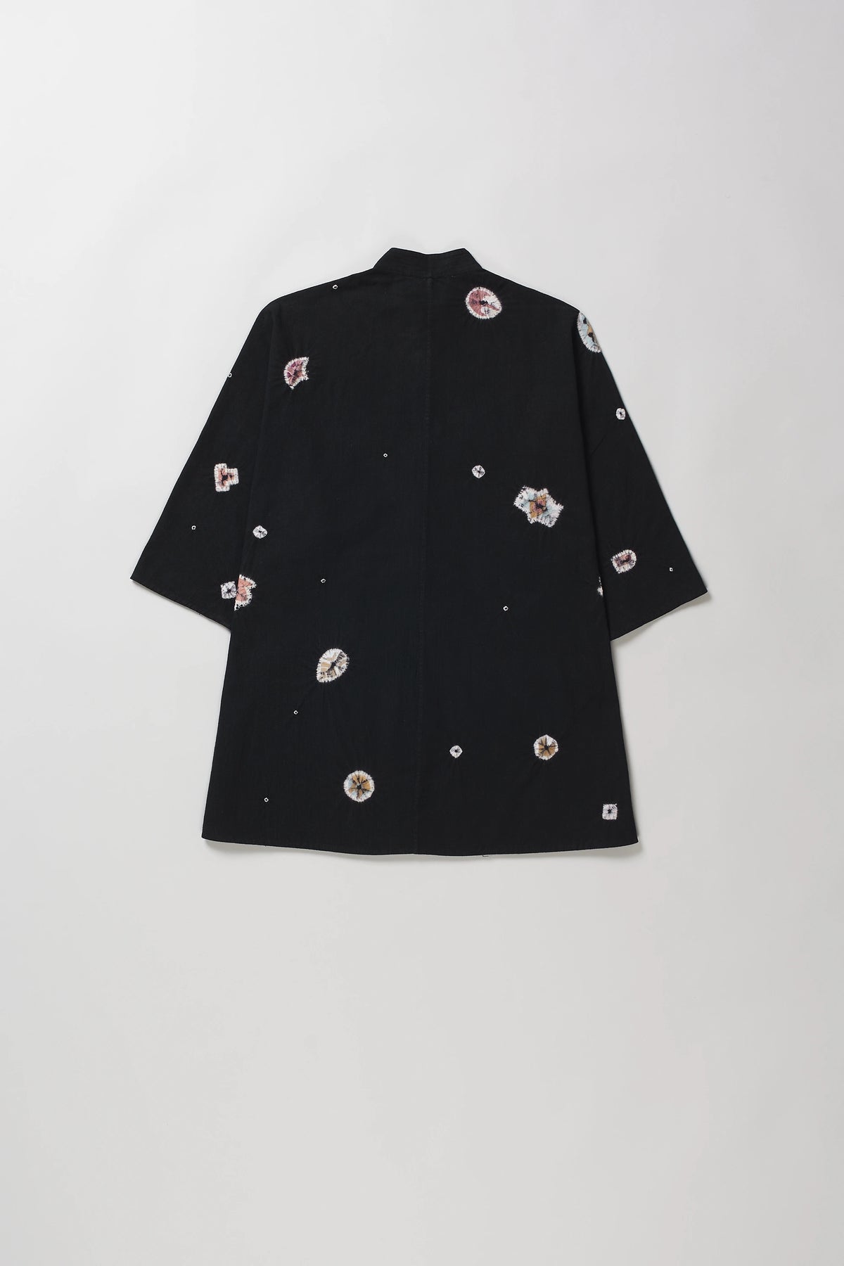 Black Macca Shirt with Shibori