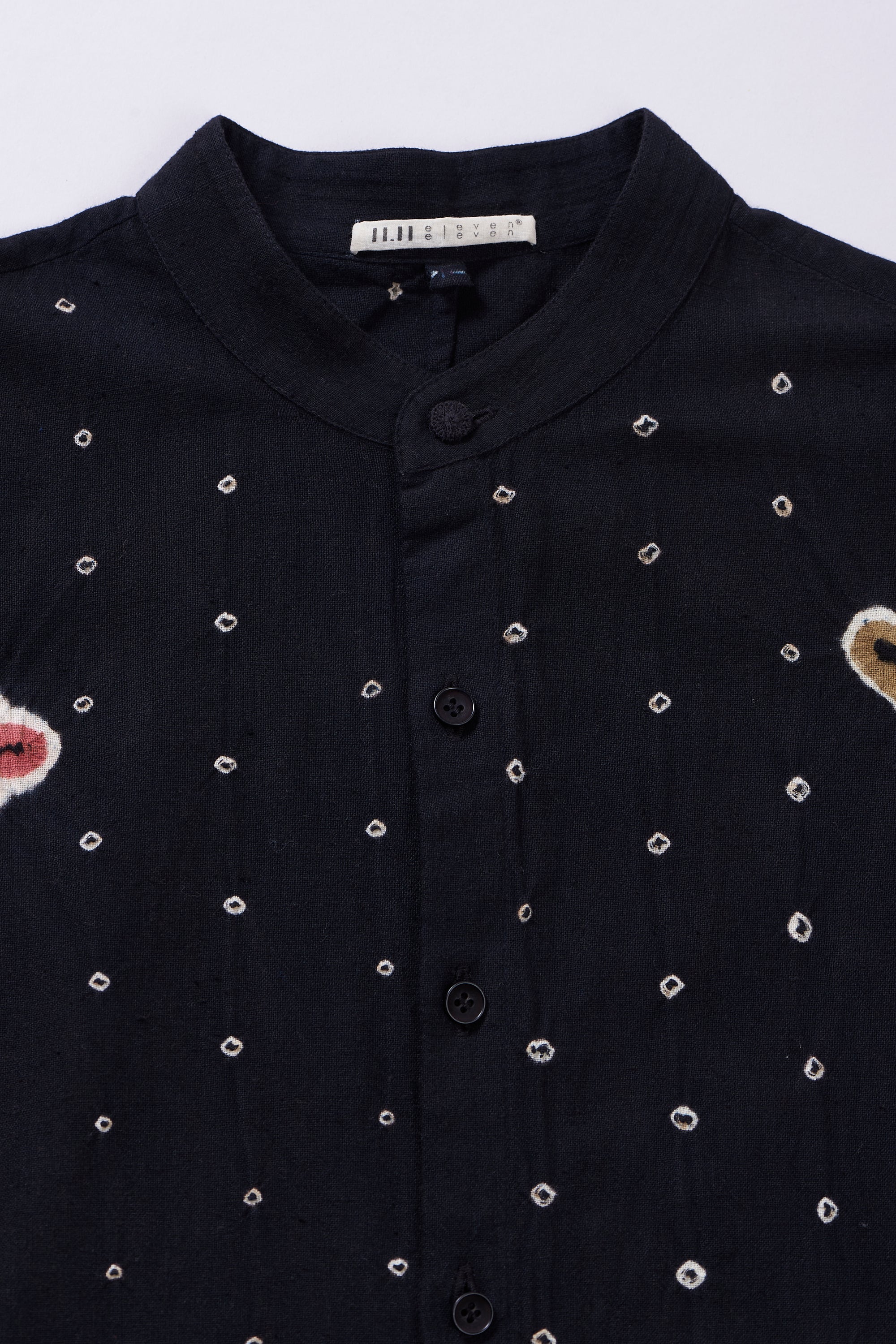 All-Over Bandhani Kimono Half Sleeve Shirt