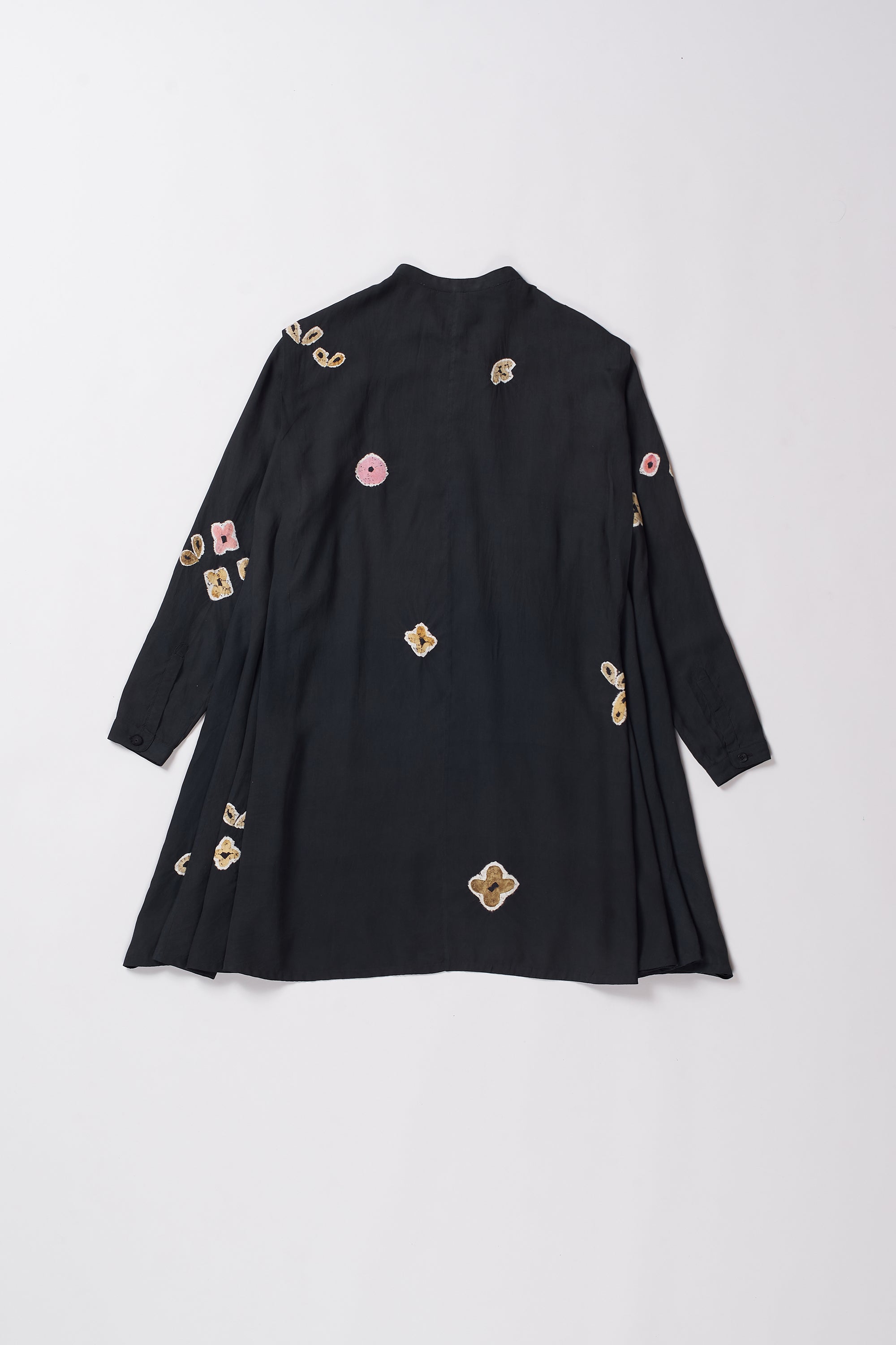 SHIBORI HANDPAINTED SHIFT DRESS