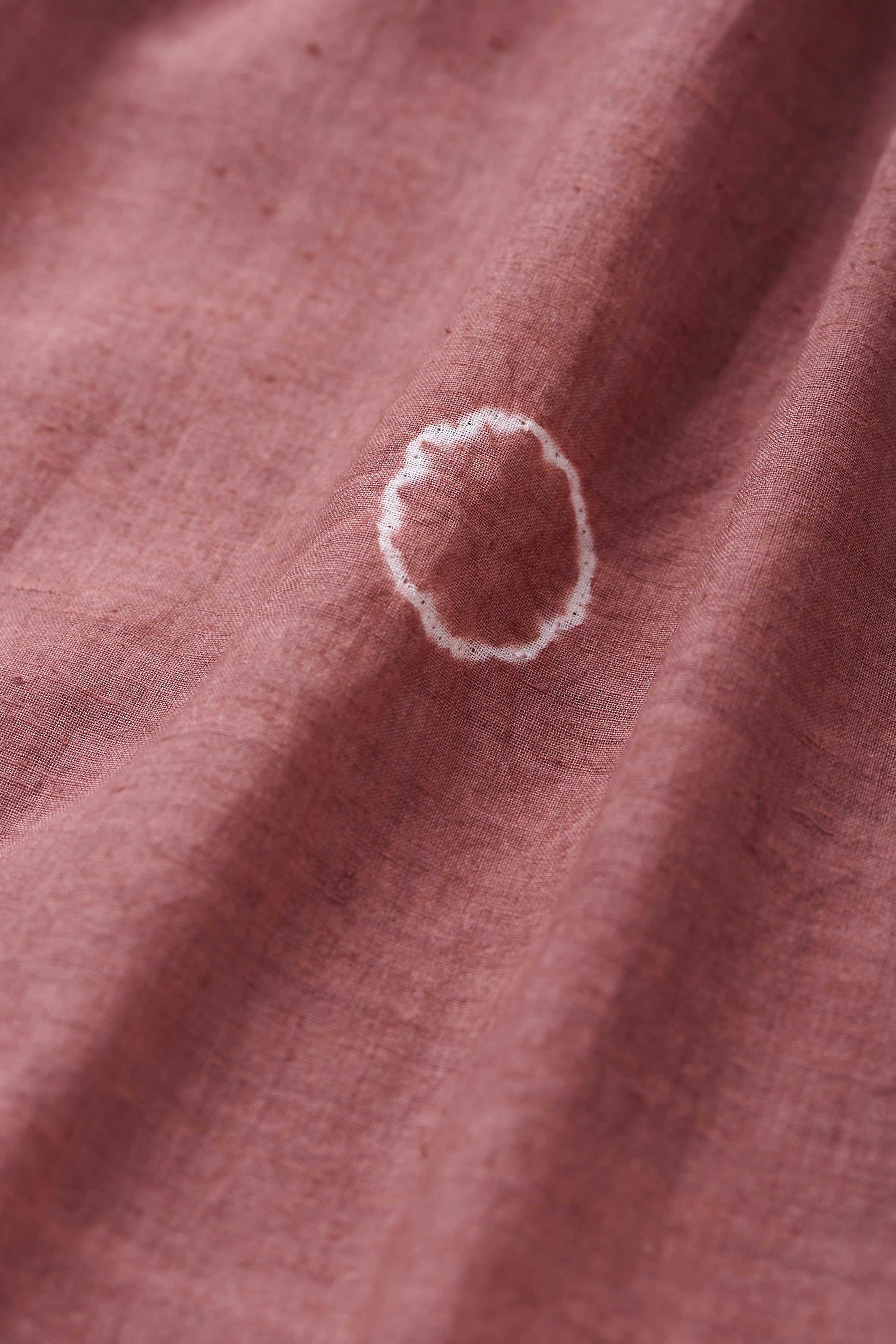 ROGUE PINK RELAXED FIT FINE COTTON SHIRT CRAFTED WITH SHIBORI MOTIFS
